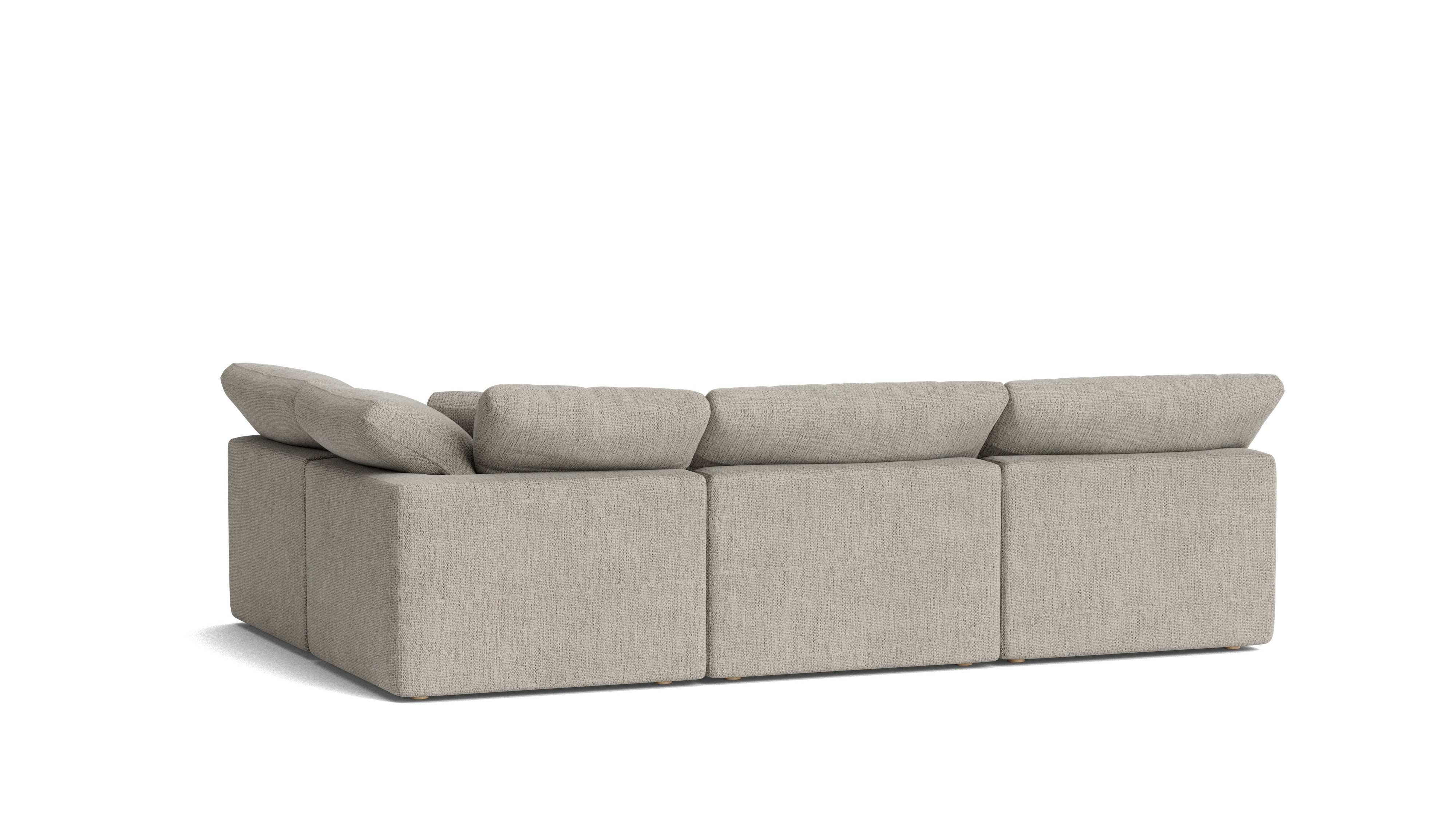 Movie Night™ 4-Piece Modular Sectional Open, Standard, Oatmeal