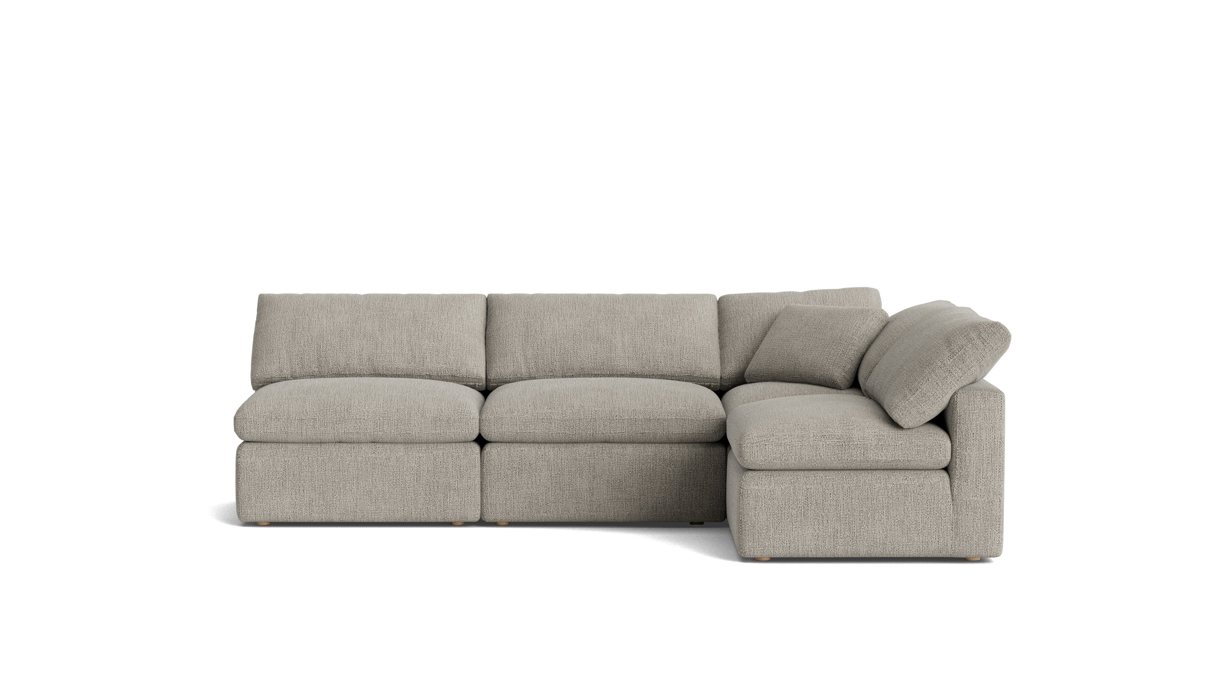 Movie Night™ 4-Piece Modular Sectional Open, Standard, Oatmeal