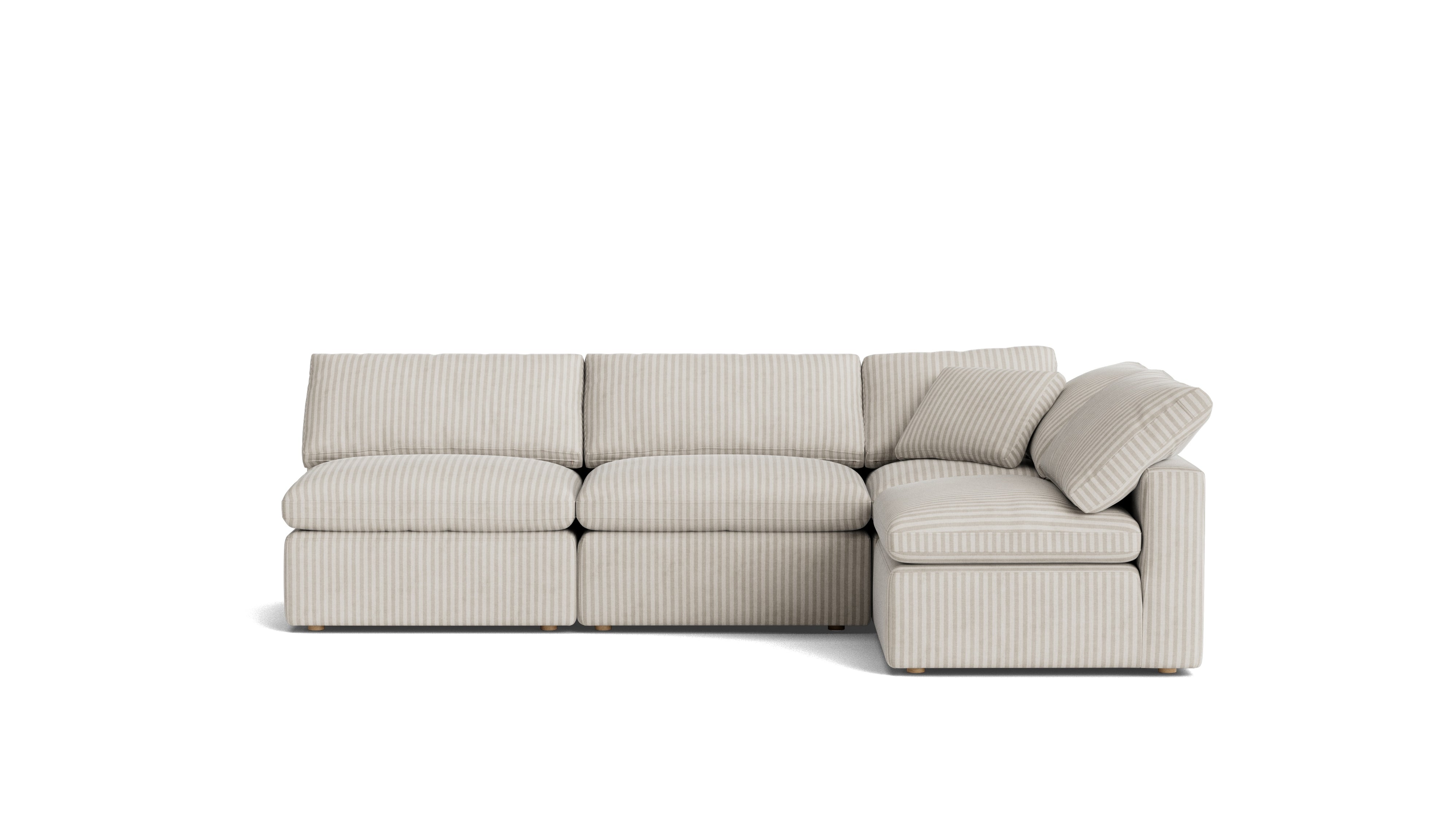 Movie Night™ 4 - Piece Modular Sectional Open, Standard, Newport Stripe - Sundays CompanySEC-YJ-926-011