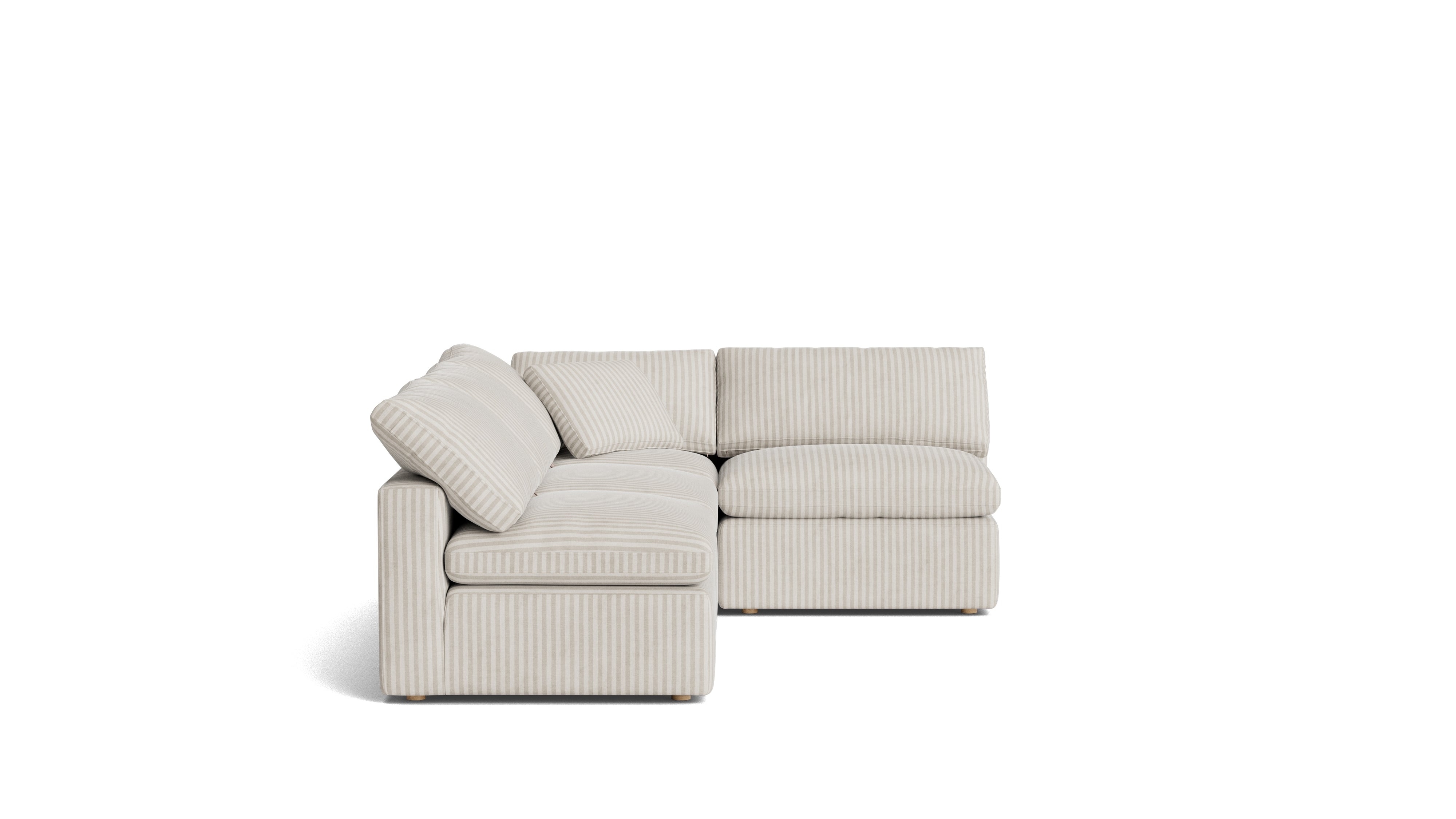 Movie Night™ 4 - Piece Modular Sectional Open, Standard, Newport Stripe - Sundays CompanySEC-YJ-926-011