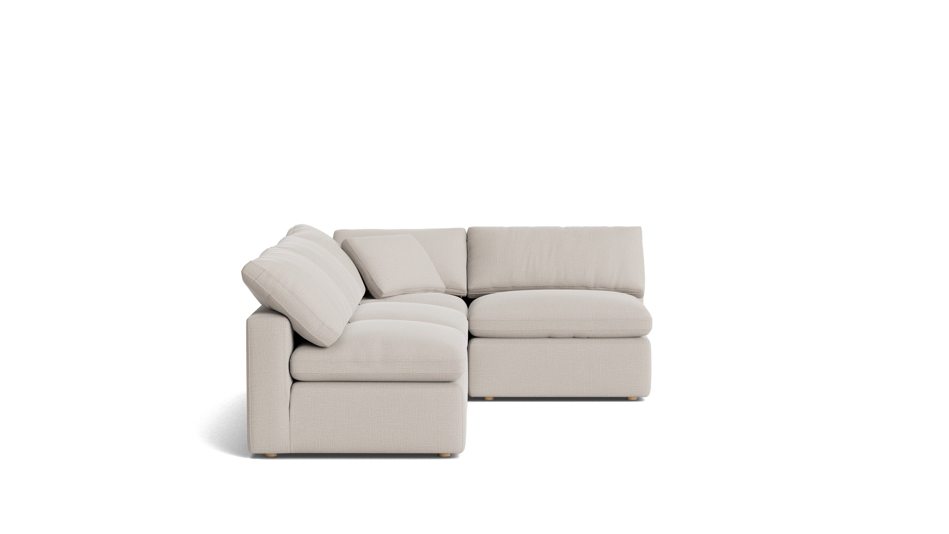 Movie Night™ 4-Piece Modular Sectional Open, Standard, Clay