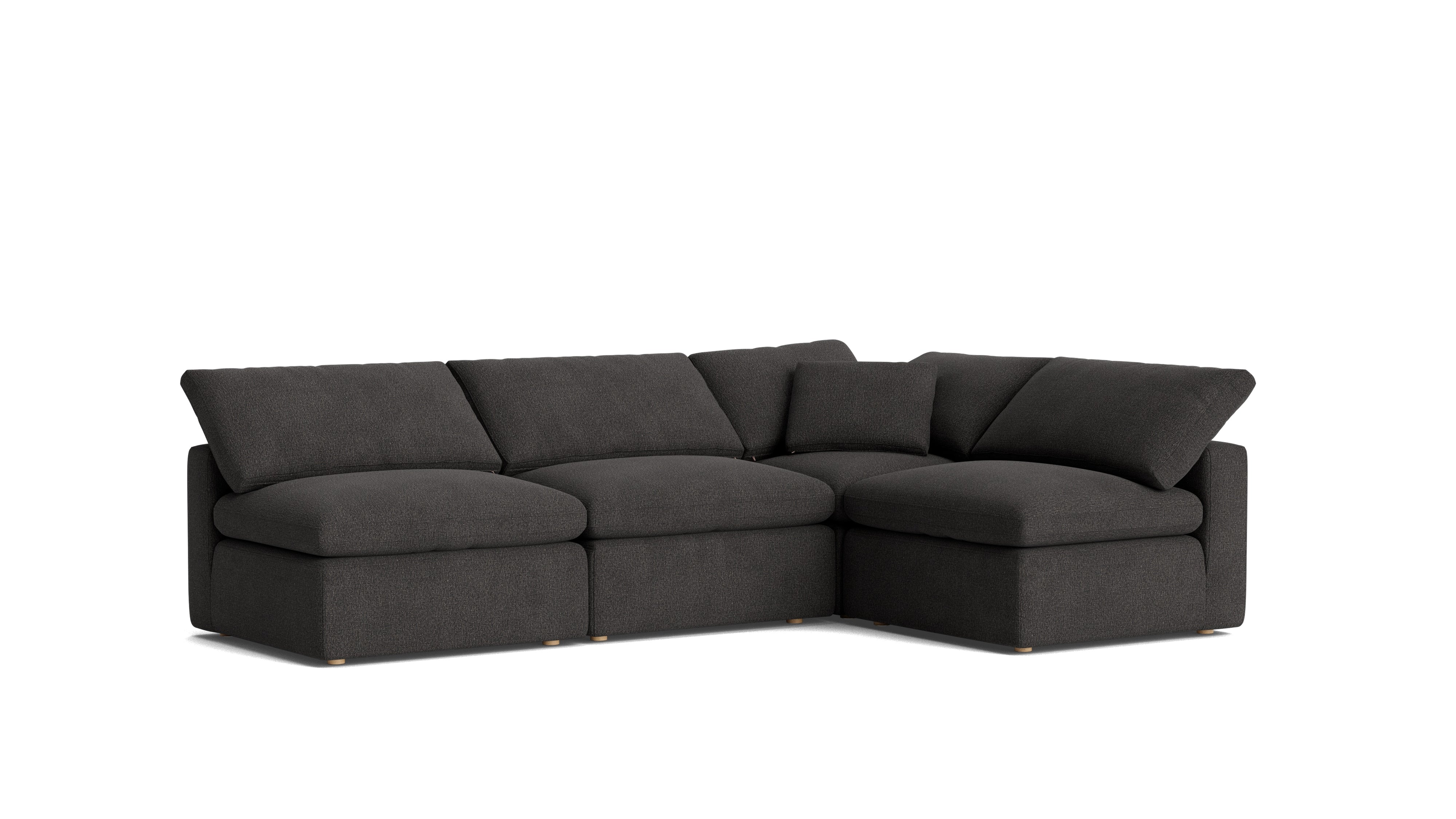Movie Night™ 4 - Piece Modular Sectional Open, Standard, Dark Shadow - Sundays CompanySEC-YJ-926-025