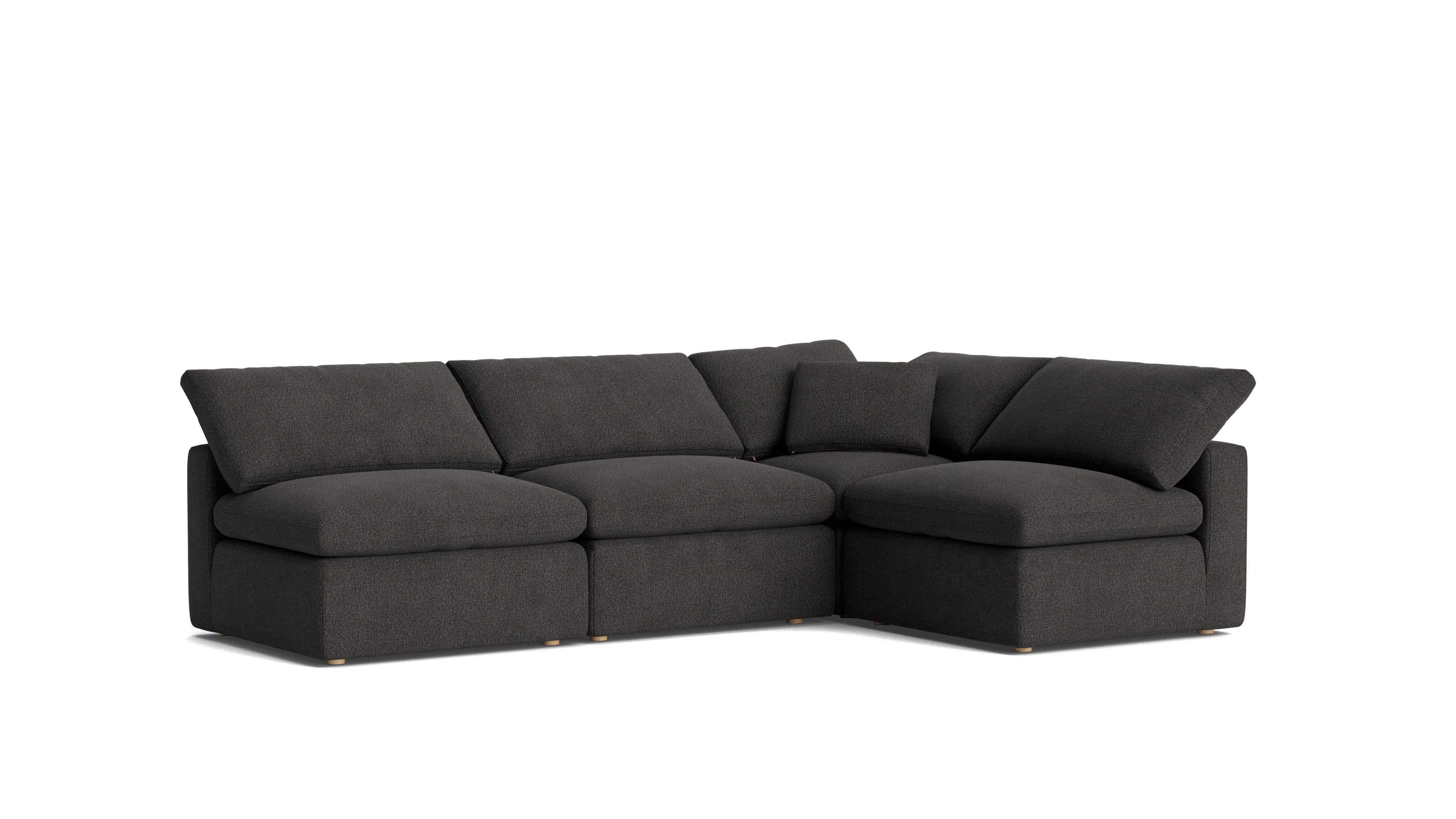 Movie Night™ 4-Piece Modular Sectional Open, Standard, Dark Shadow