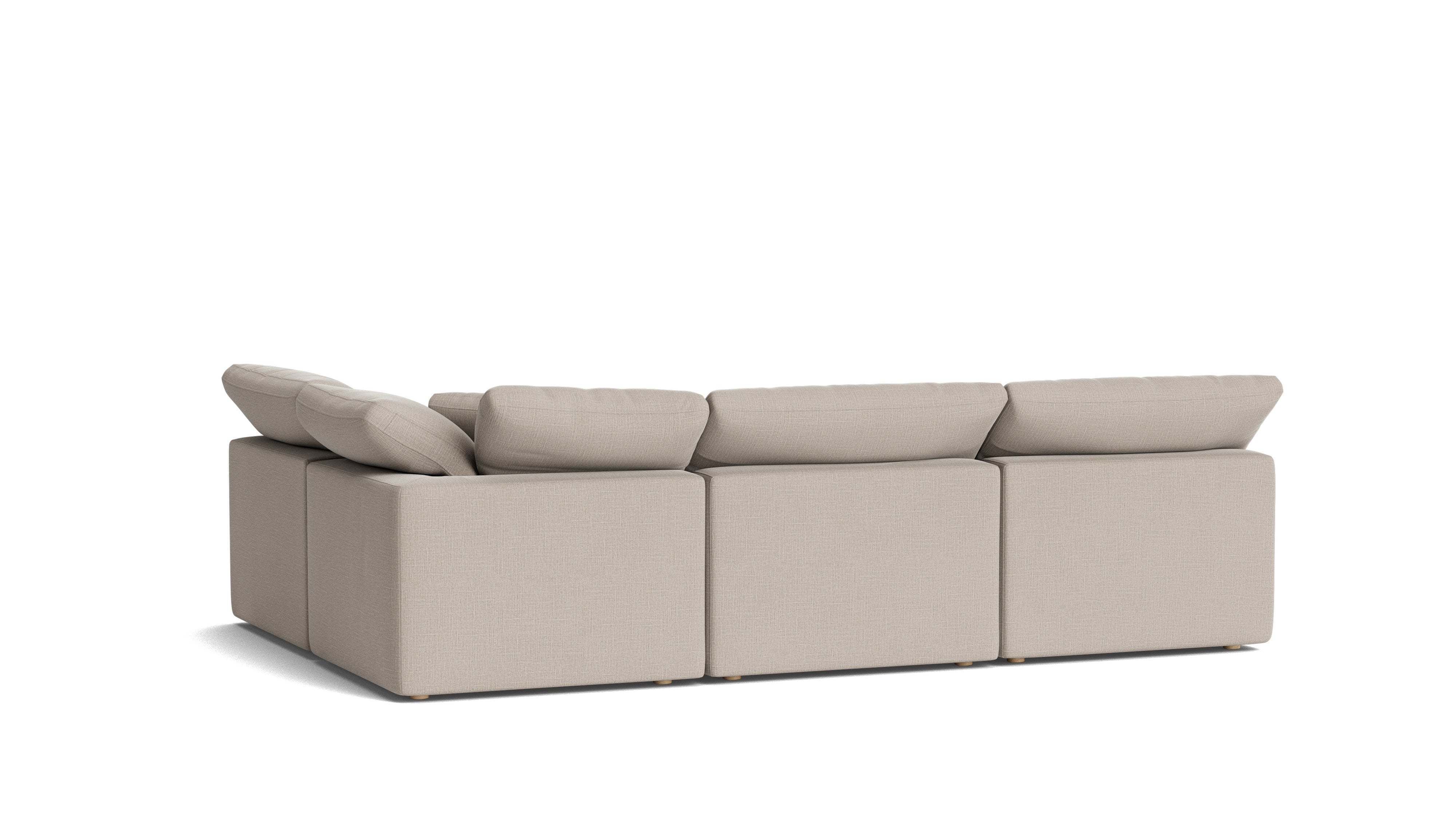 Movie Night™ 4 - Piece Modular Sectional Open, Standard, Light Pebble - Sundays CompanySEC-YJ-926-029
