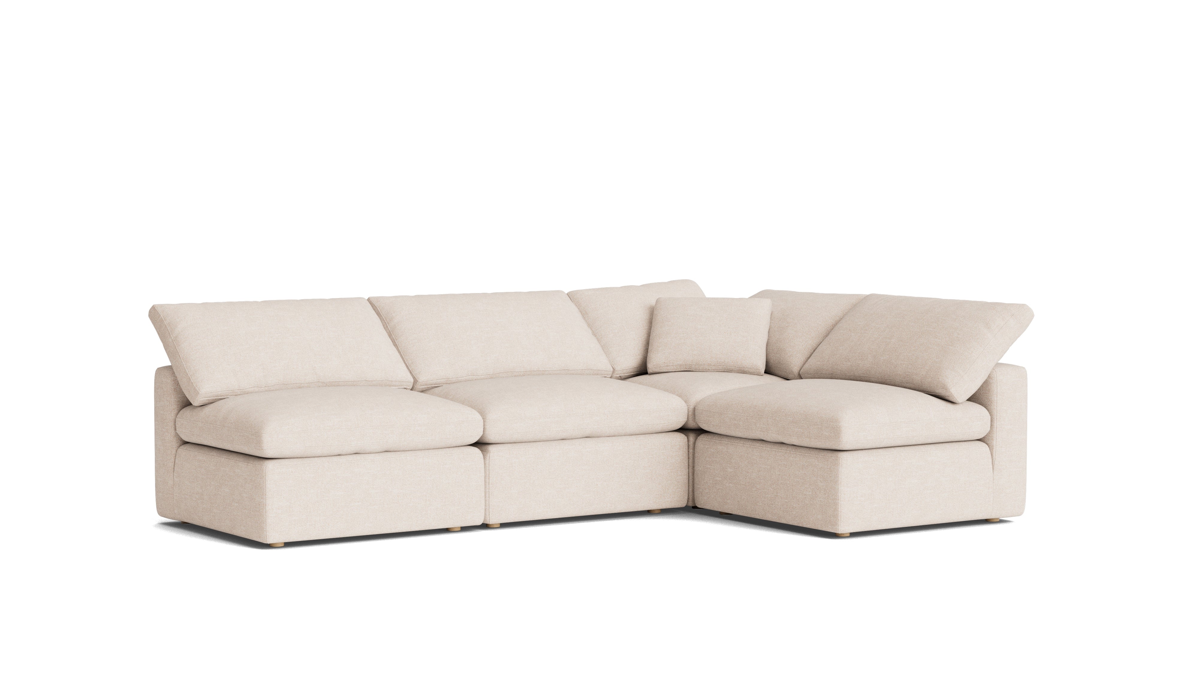 Movie Night™ 4-Piece Modular Sectional Open, Standard, Sunbeam