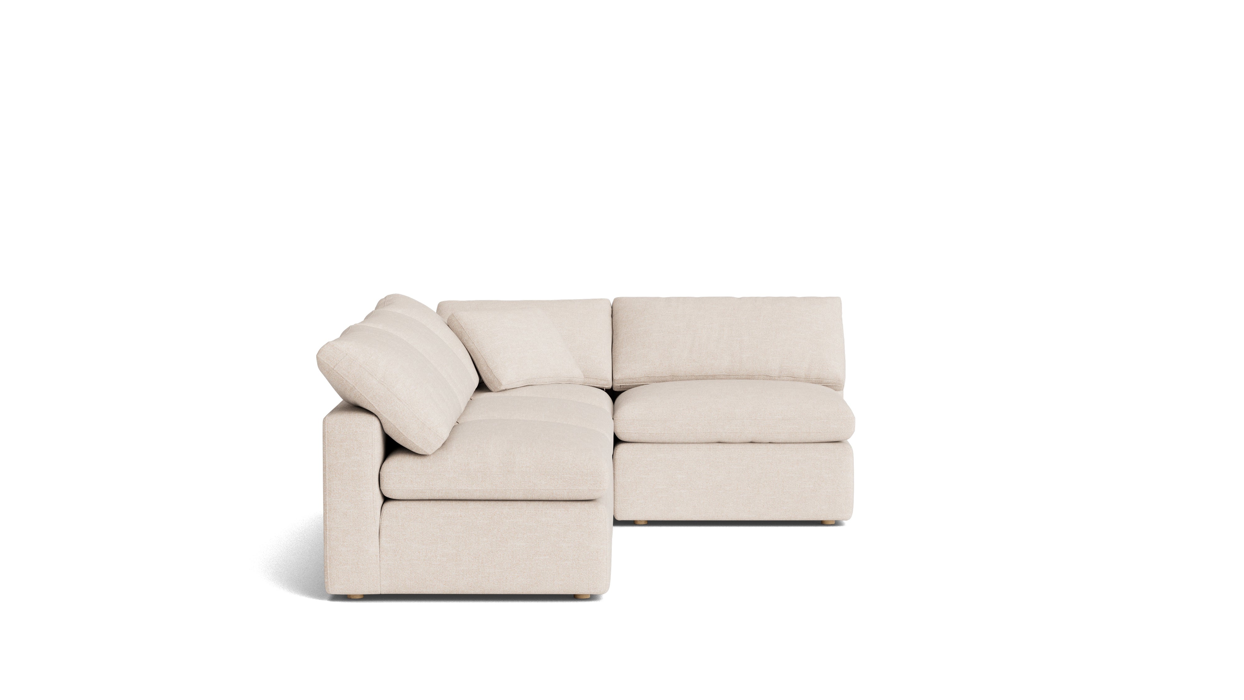 Movie Night™ 4-Piece Modular Sectional Open, Standard, Sunbeam