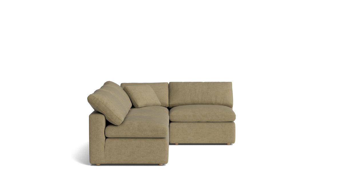 Movie Night™ 4-Piece Modular Sectional Open, Standard, Olive