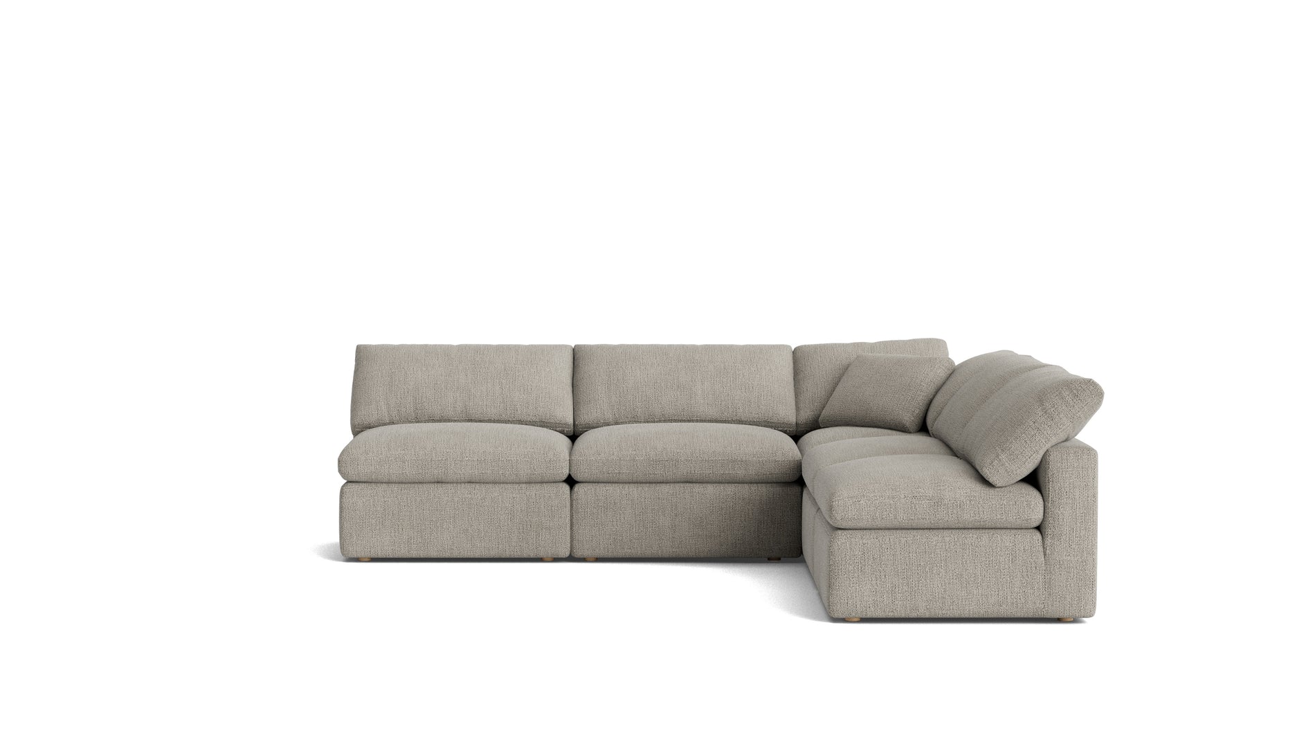 Movie Night™ 5-Piece Modular Sectional Open, Standard, Oatmeal_image
