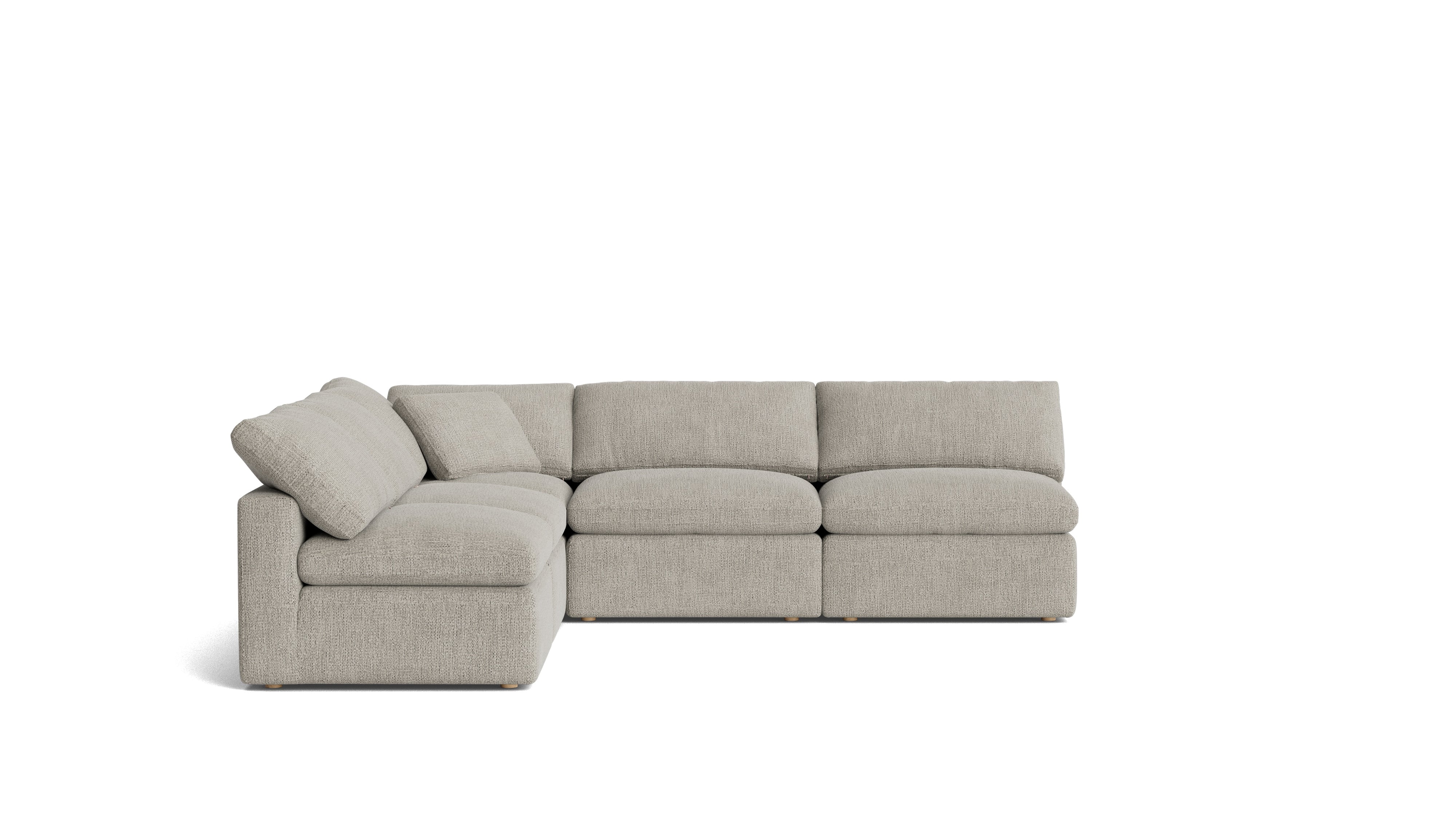 Movie Night™ 5 - Piece Modular Sectional Open, Standard, Oatmeal - Sundays CompanySEC-YJ-927-007