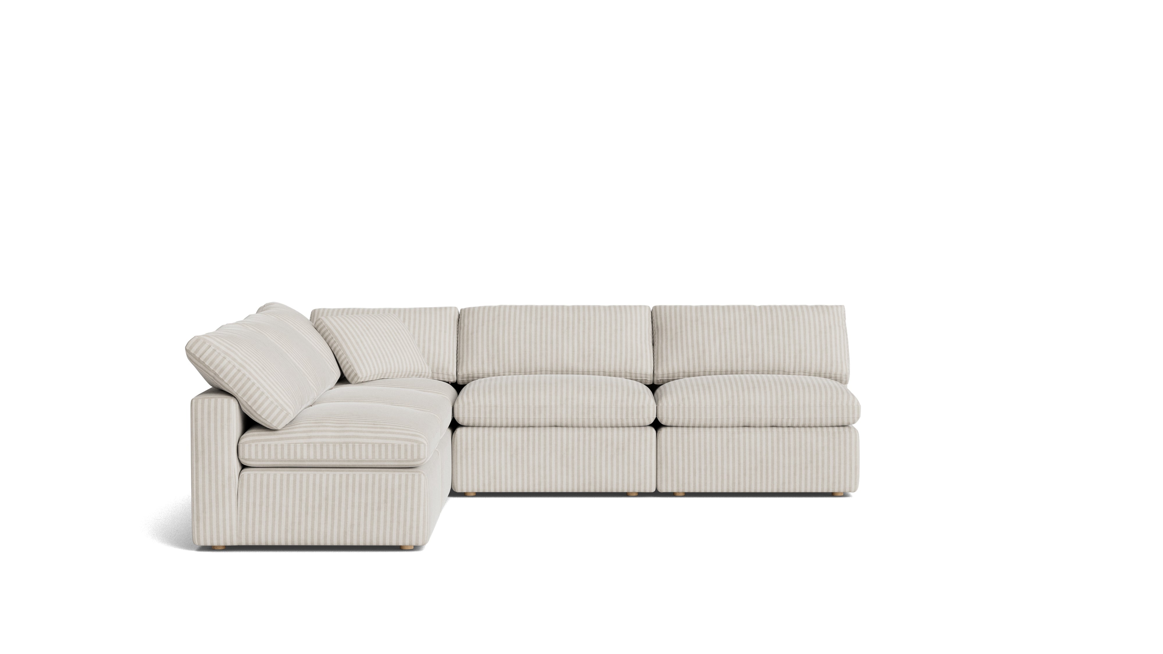 Movie Night™ 5 - Piece Modular Sectional Open, Standard, Newport Stripe - Sundays CompanySEC-YJ-927-011