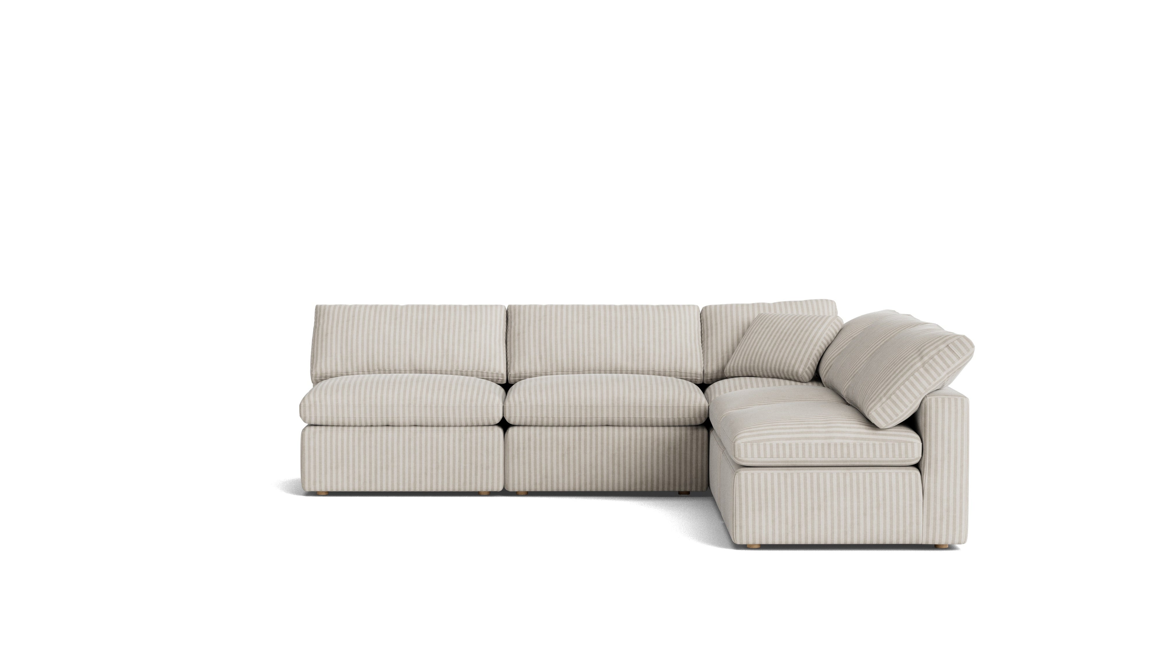 Movie Night™ 5-Piece Modular Sectional Open, Standard, Newport Stripe