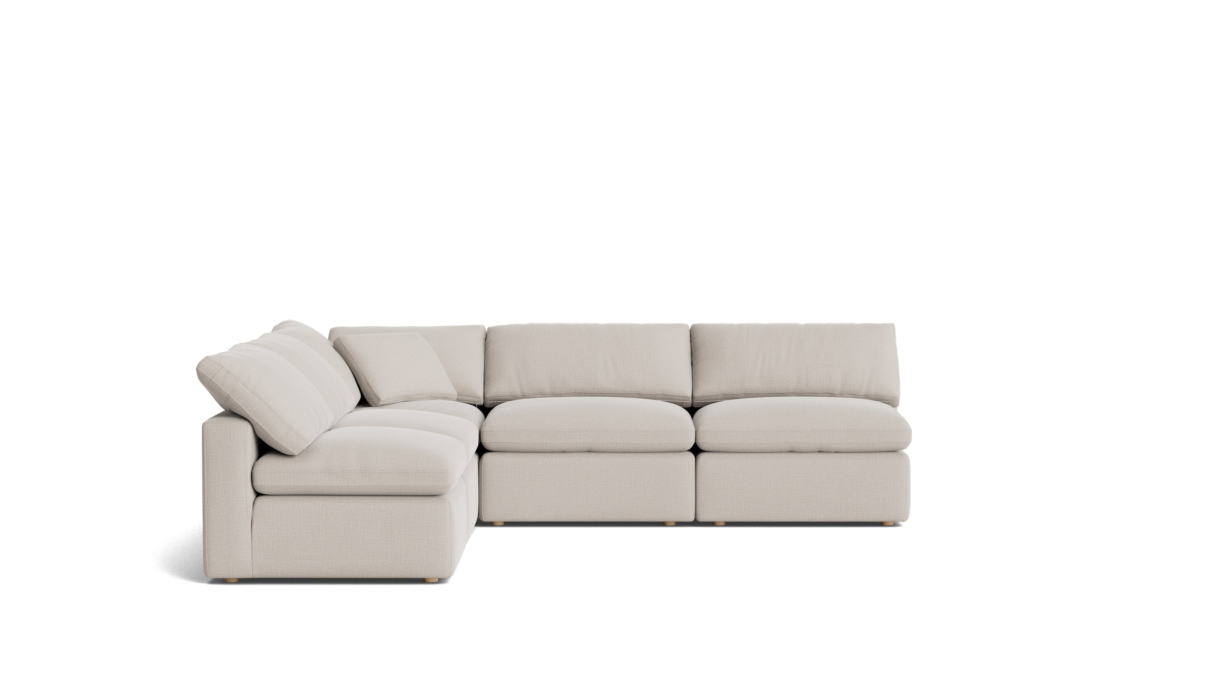 Movie Night™ 5 - Piece Modular Sectional Open, Standard, Clay - Sundays CompanySEC-YJ-927-015