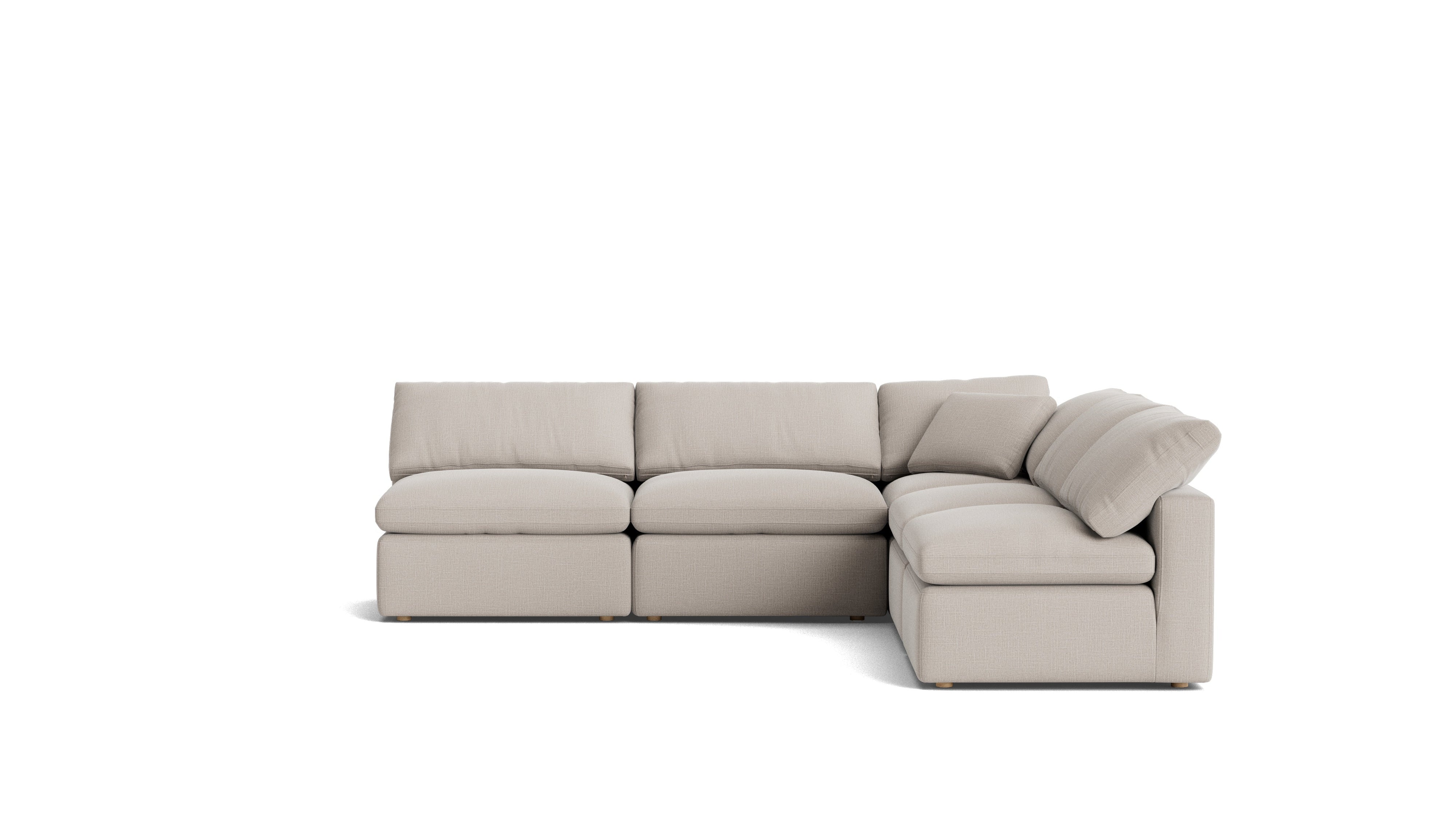 Movie Night™ 5-Piece Modular Sectional Open, Standard, Clay