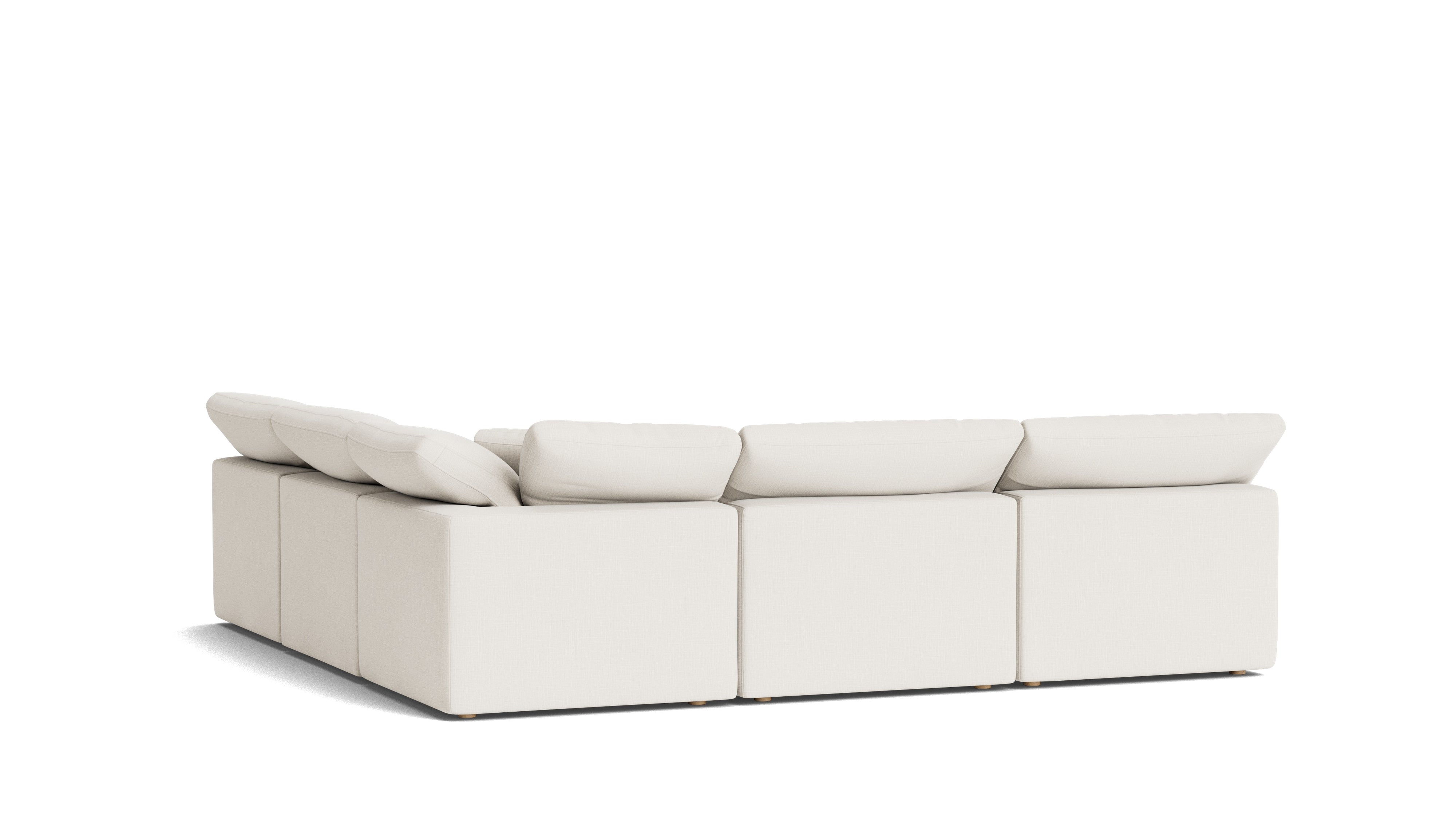 Movie Night™ 5 - Piece Modular Sectional Open, Standard, Cream Linen - Sundays CompanySEC-YJ-927-018