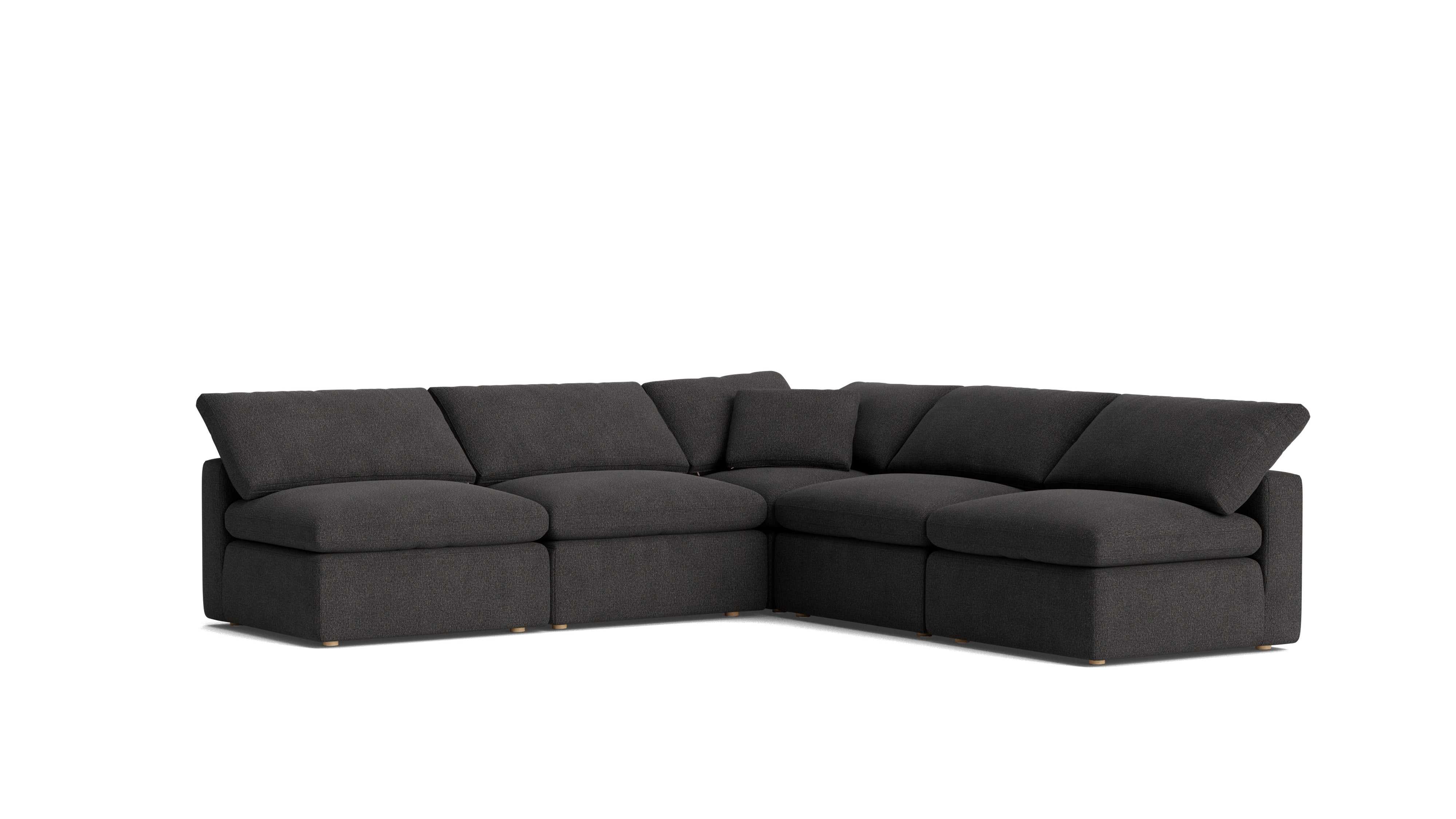 Movie Night™ 5 - Piece Modular Sectional Open, Standard, Dark Shadow - Sundays CompanySEC-YJ-927-025