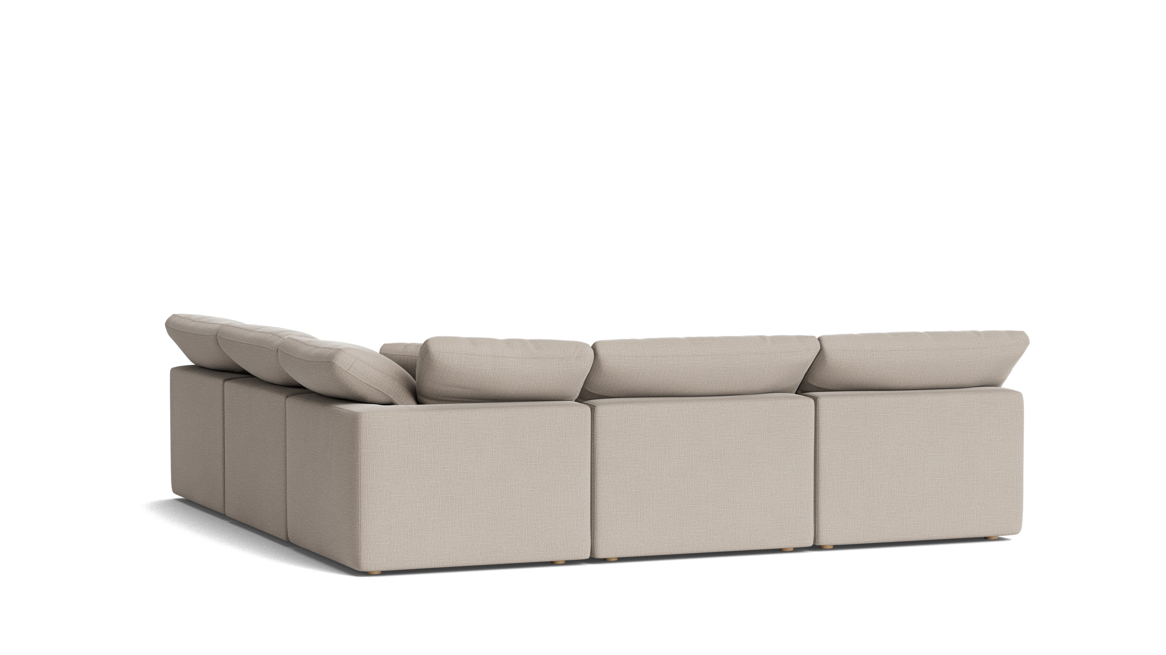 Movie Night™ 5 - Piece Modular Sectional Open, Standard, Light Pebble - Sundays CompanySEC-YJ-927-029