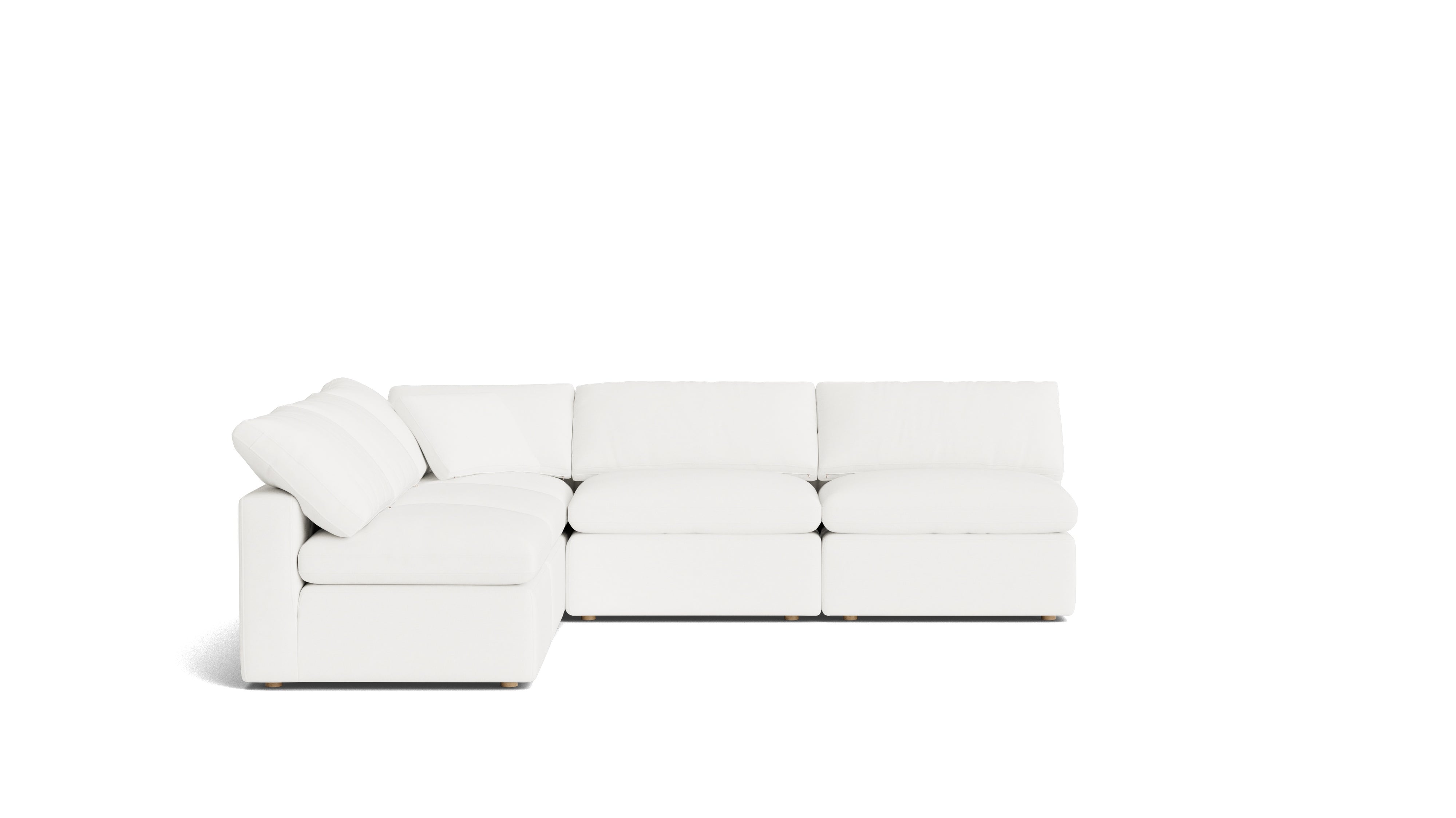 Movie Night™ 5 - Piece Modular Sectional Open, Standard, Brie - Sundays CompanySEC-YJ-927-037