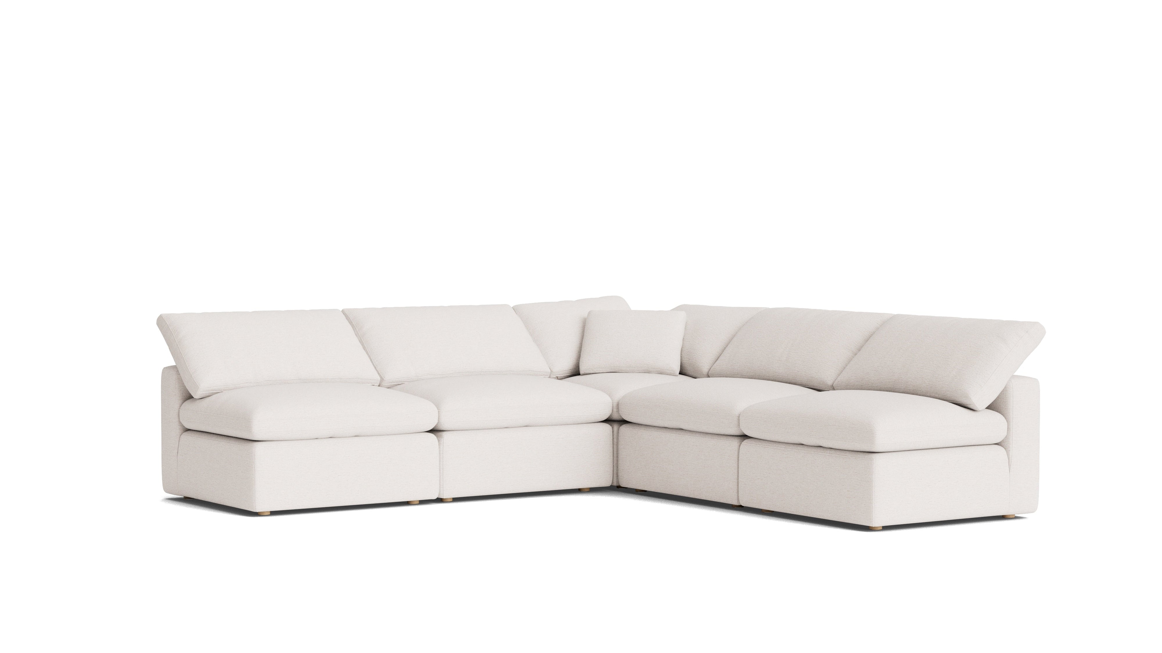 Movie Night™ 5-Piece Modular Sectional Open, Standard, Nomad Snow