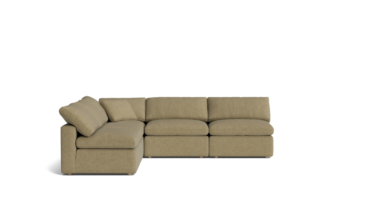 Movie Night™ 5-Piece Modular Sectional Open, Standard, Olive