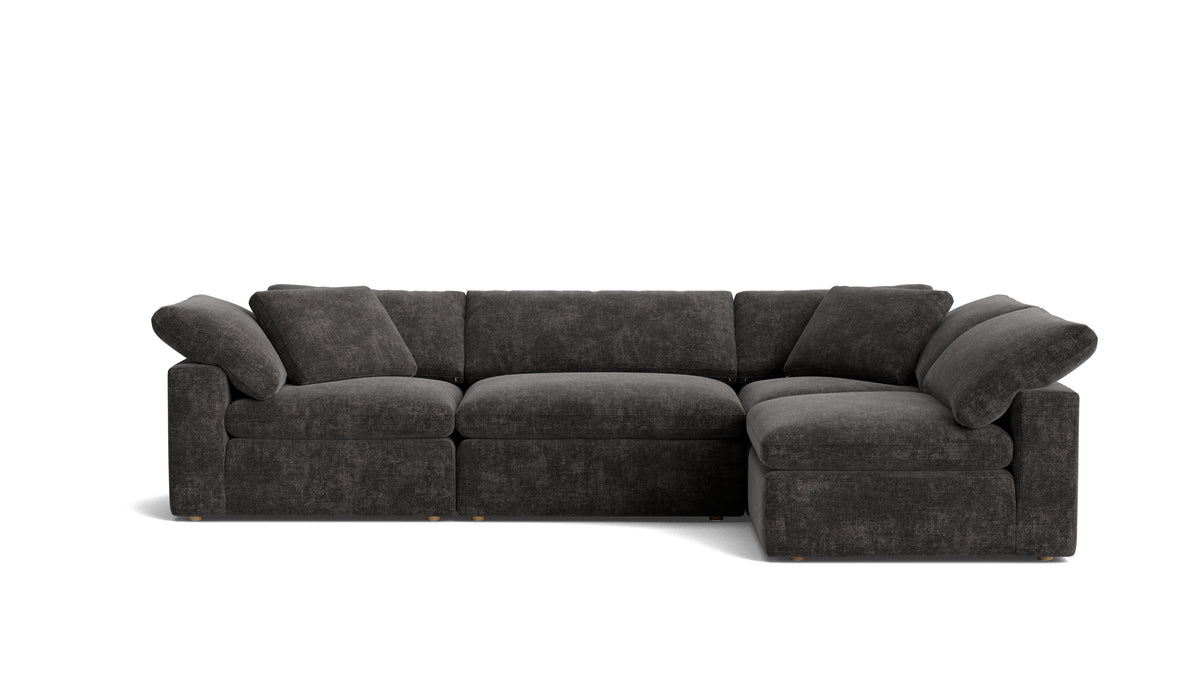 Movie Night™ 4-Piece Modular Sectional Armless, Large, Truffle