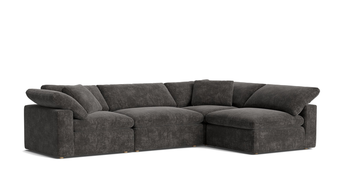 Movie Night™ 4-Piece Modular Sectional Armless, Large, Truffle