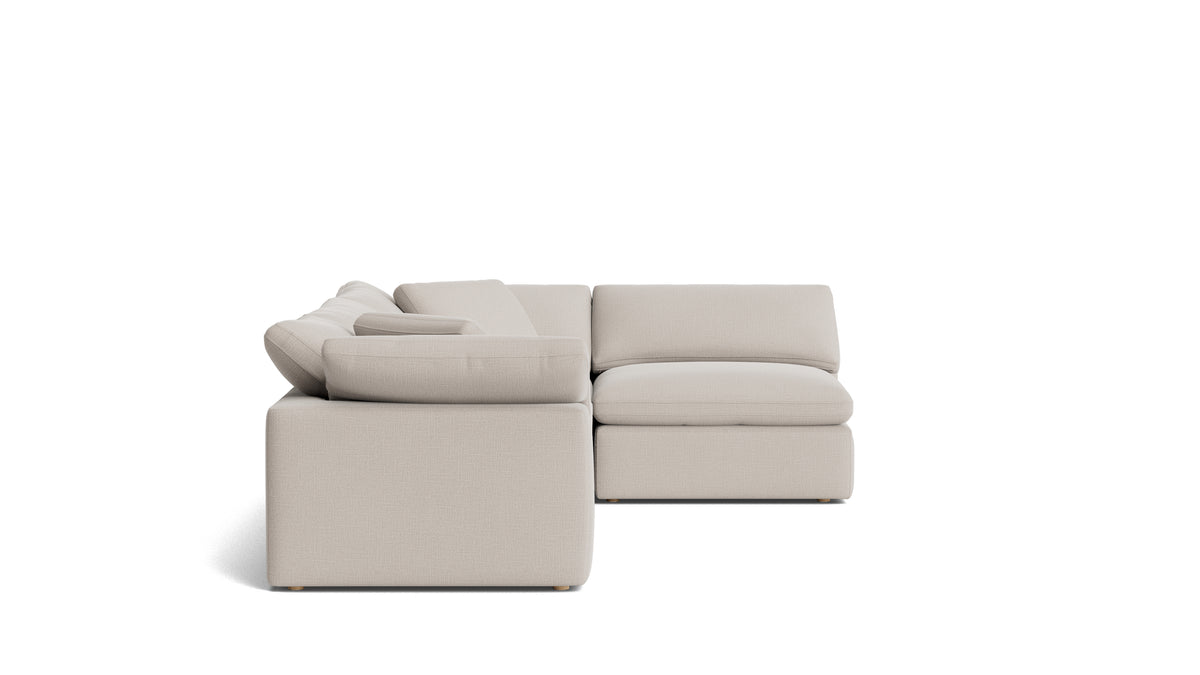 Movie Night™ 4-Piece Modular Sectional Armless, Large, Clay