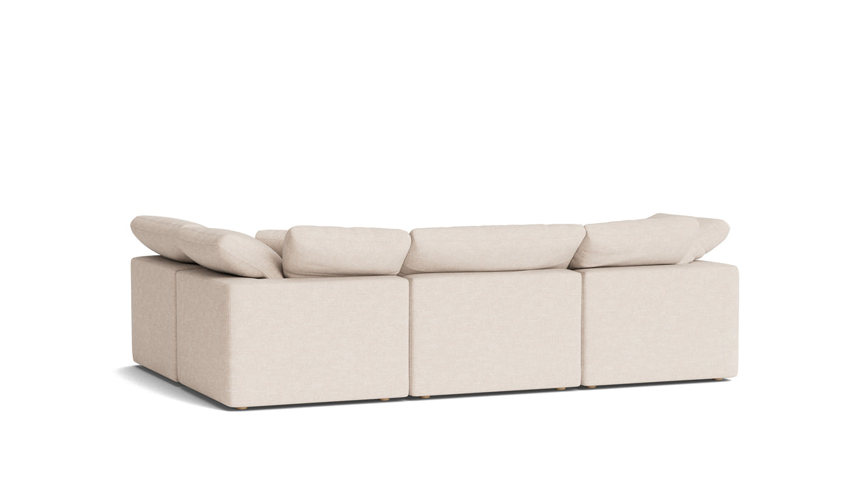 Movie Night™ 4-Piece Modular Sectional Armless, Standard, Sunbeam