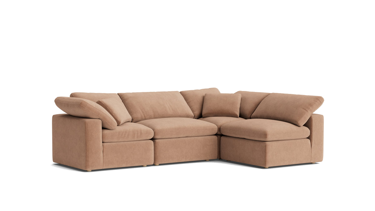 Movie Night™ 4-Piece Modular Sectional Armless, Standard, Spice — alternate view