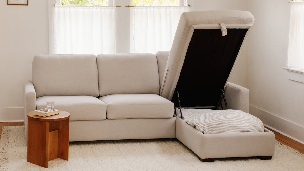 Sleep Over Sofa Bed Sectional (Left or Right), Full, Truffle