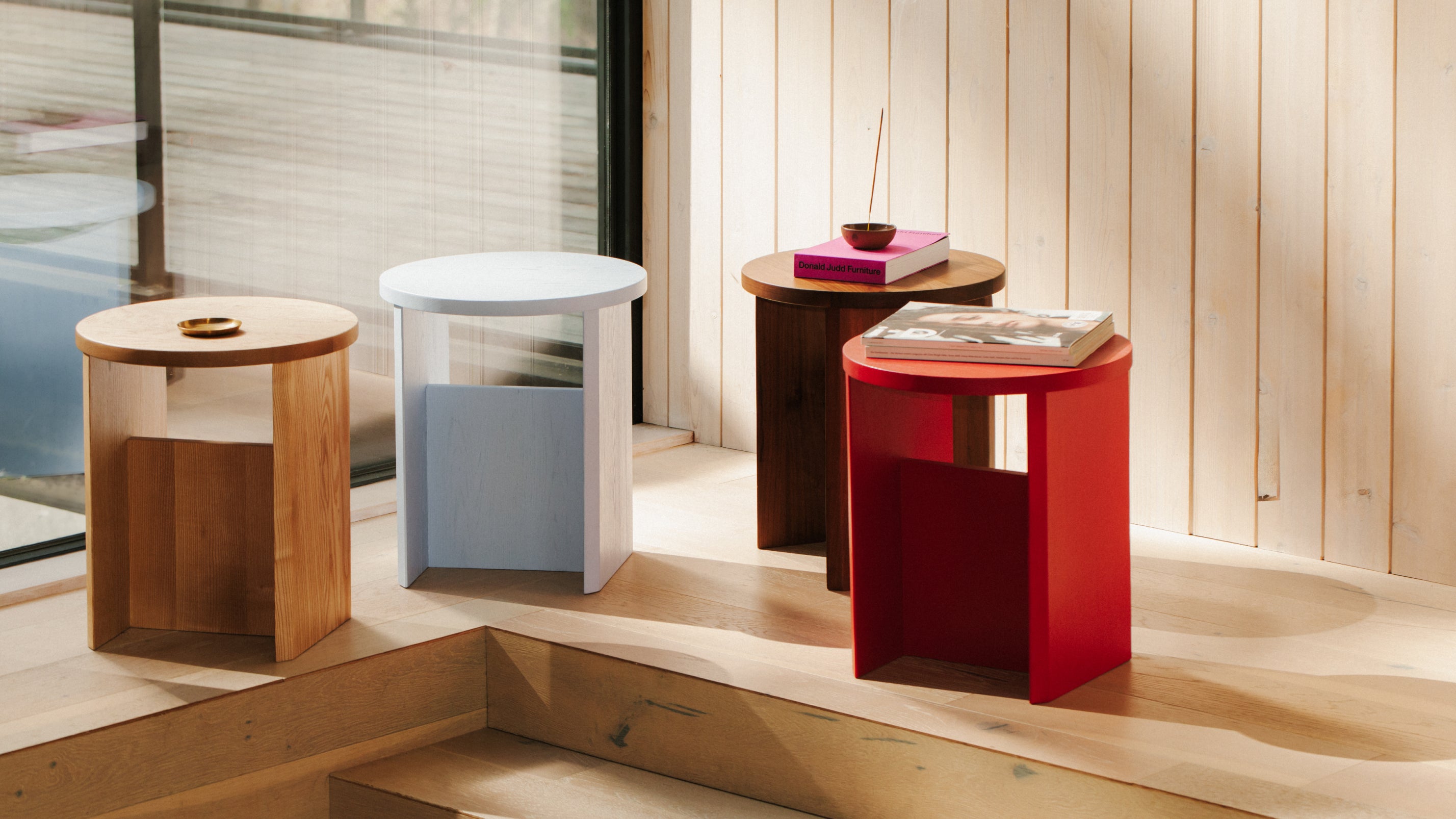 Field Stool, Limited Edition, Poppy - Sundays CompanySID-BC-001-004