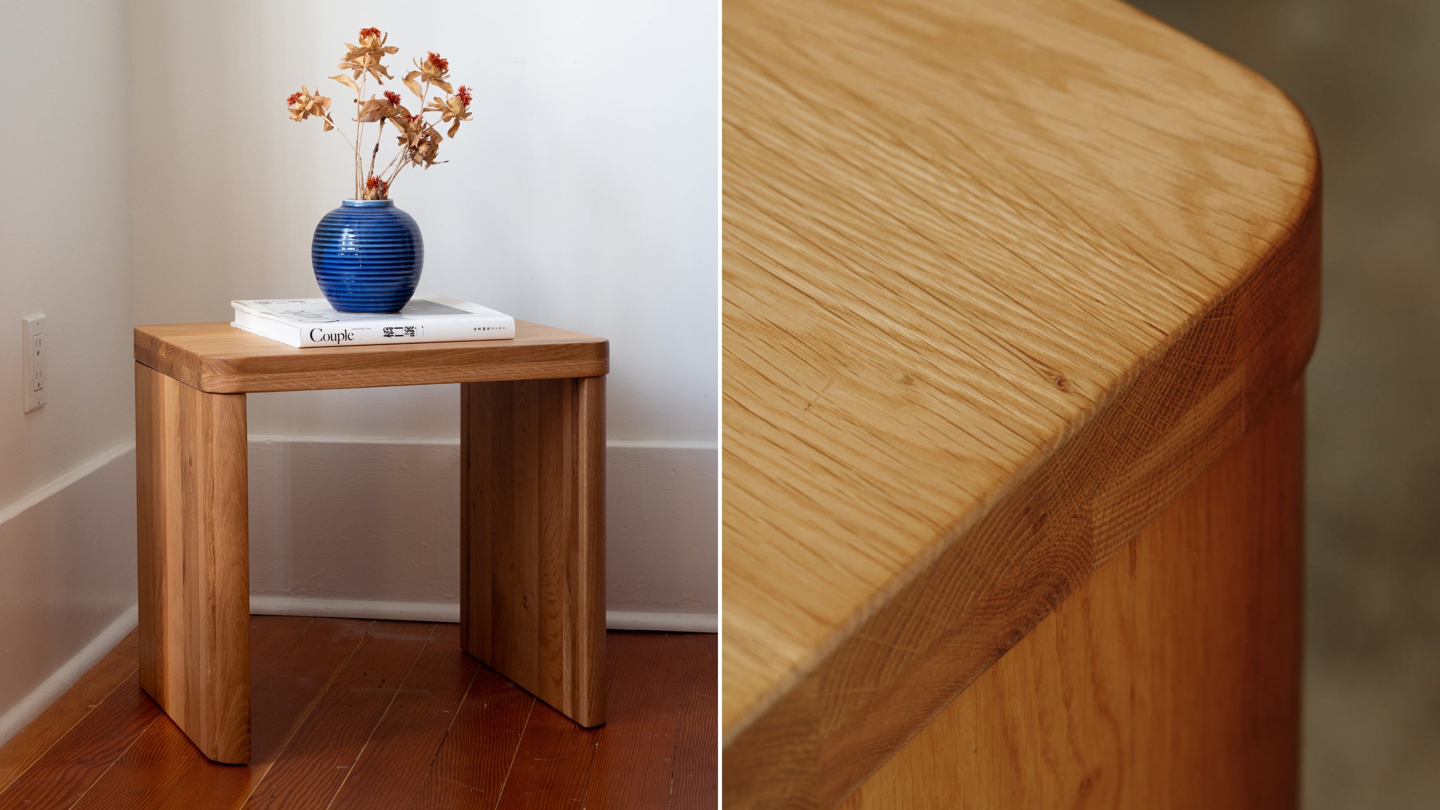 Form Side Table, White Oak - Image 2