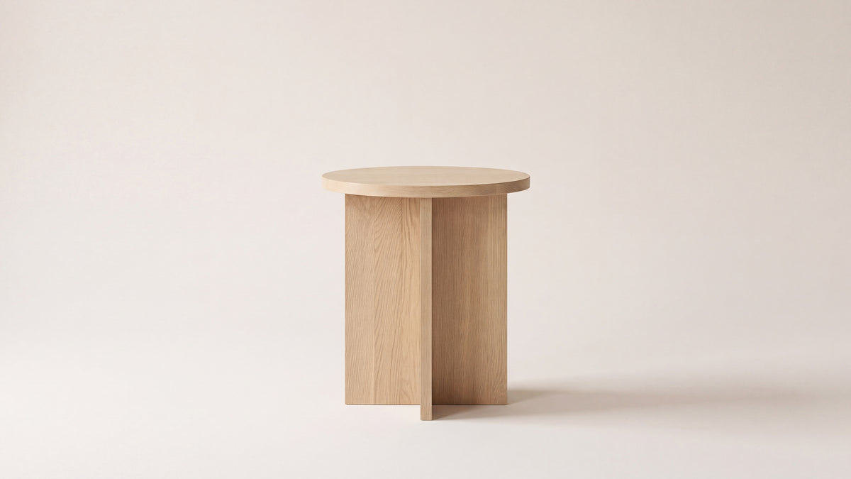 Harbour Side Table, Pale Oak
