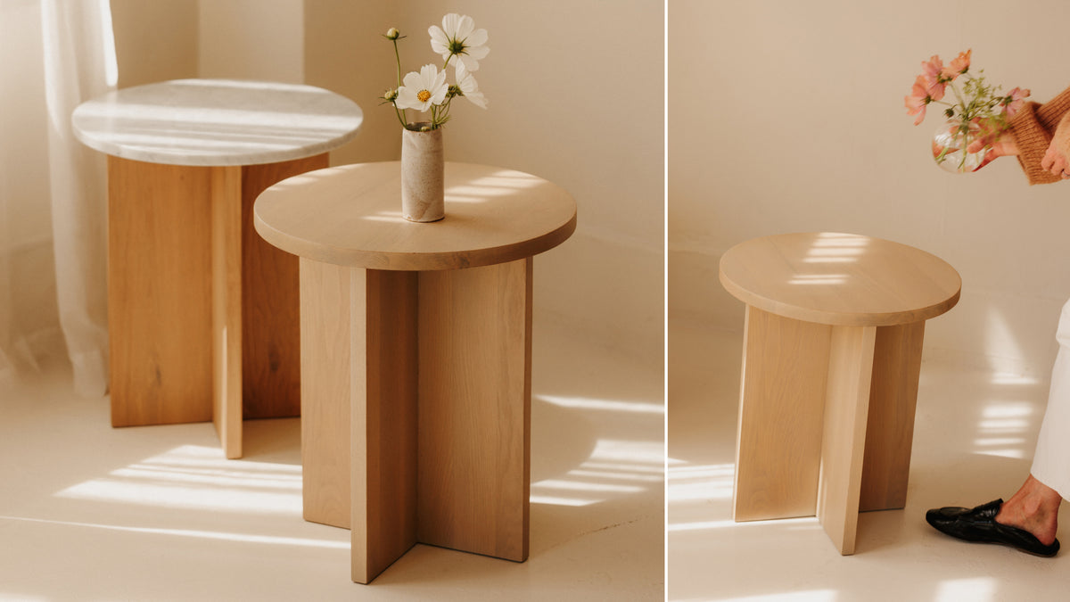 Harbour Side Table, Pale Oak