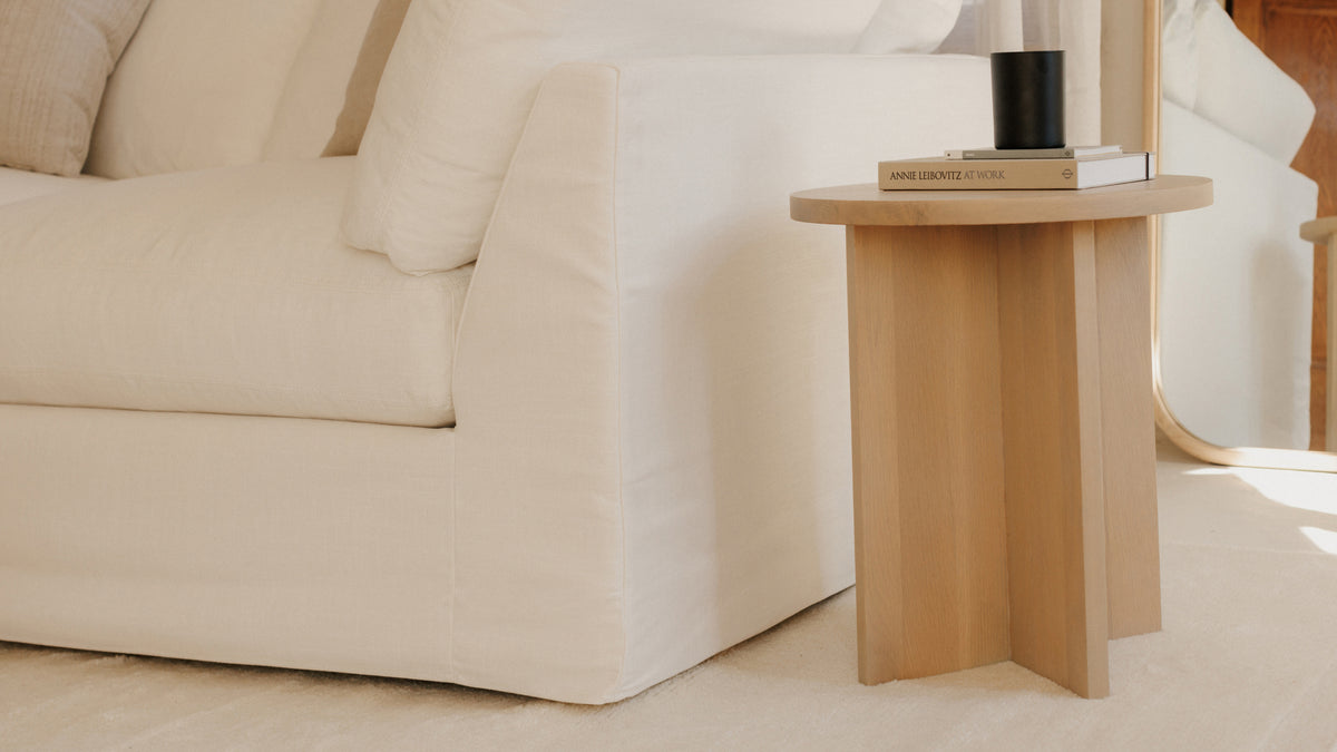 Harbour Side Table, Pale Oak