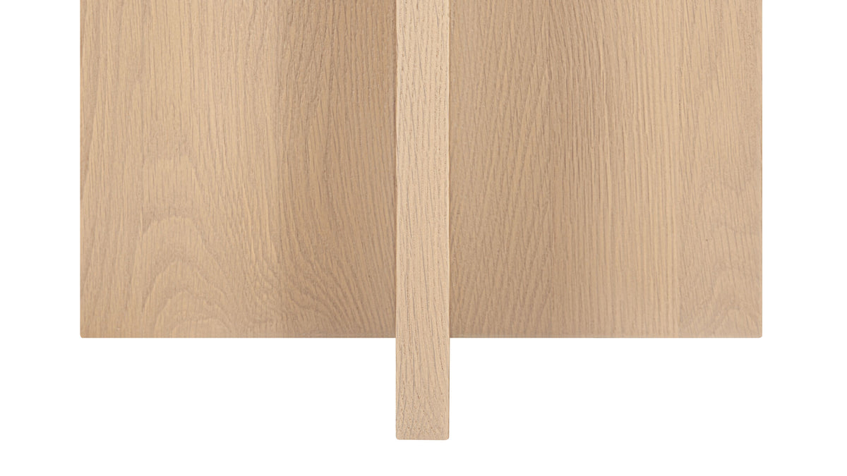 Harbour Side Table, Pale Oak/Carrara Marble