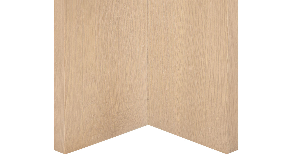 Harbour Side Table, Pale Oak/Carrara Marble