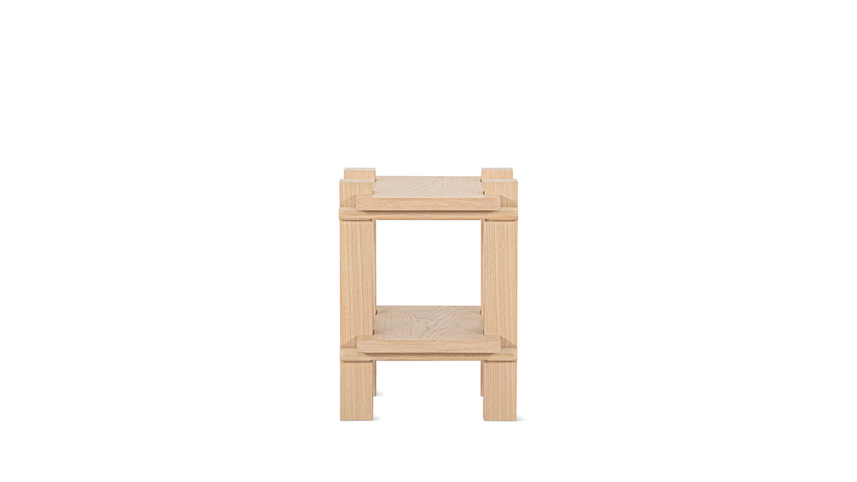 Long Story x Colapso Studio Side Table, Pale Oak