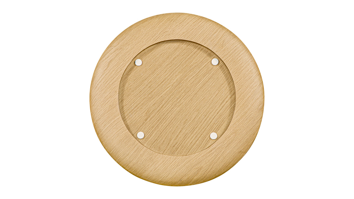 Avenue Side Table, Round, Burgundy — alternate view