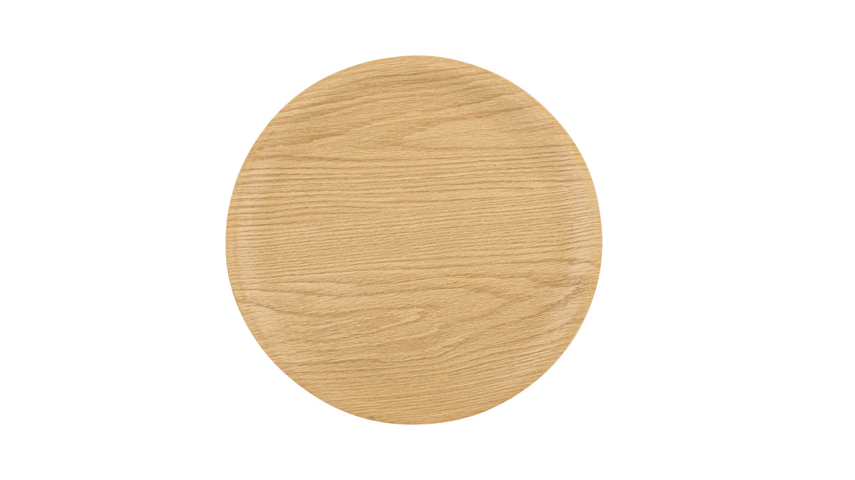 Avenue Side Table, Round, Burgundy
