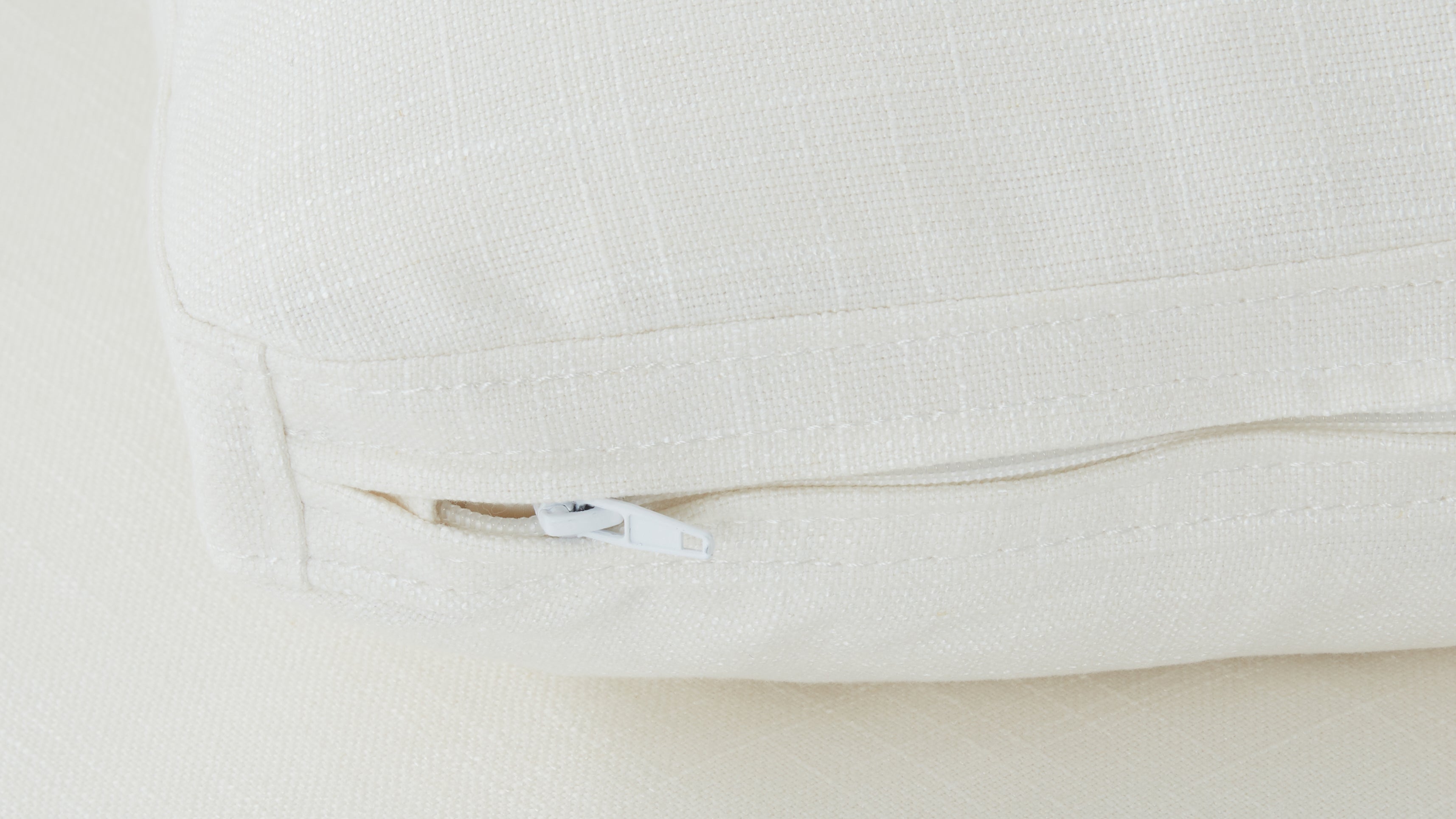 Slipcover - Movie Night™ Ottoman, Large, Cream Linen