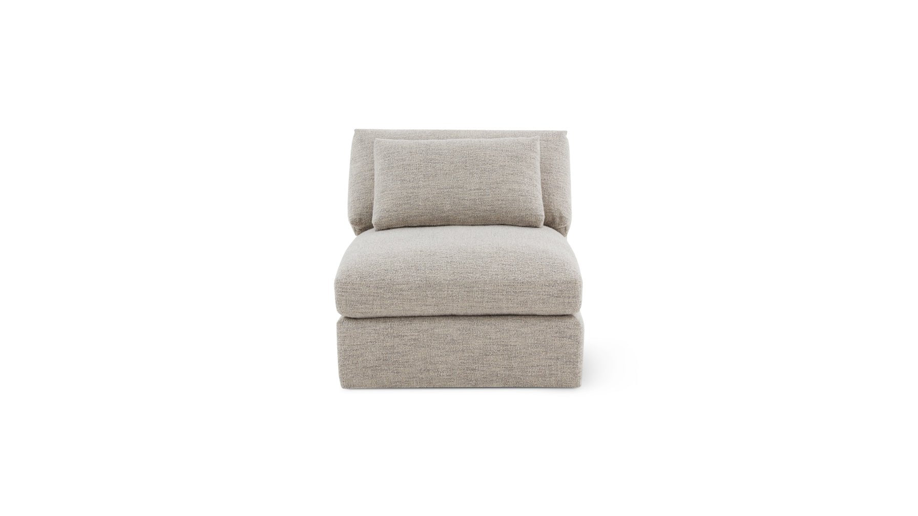 Slipcover - Get Together™ Armless Chair, Large, Oatmeal