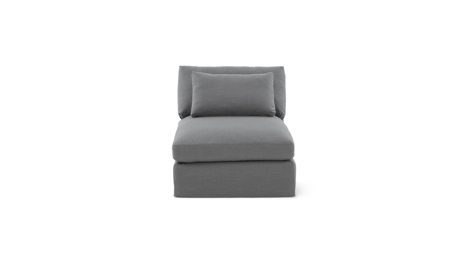 Slipcover - Get Together™ Armless Chair, Large, Moonlight