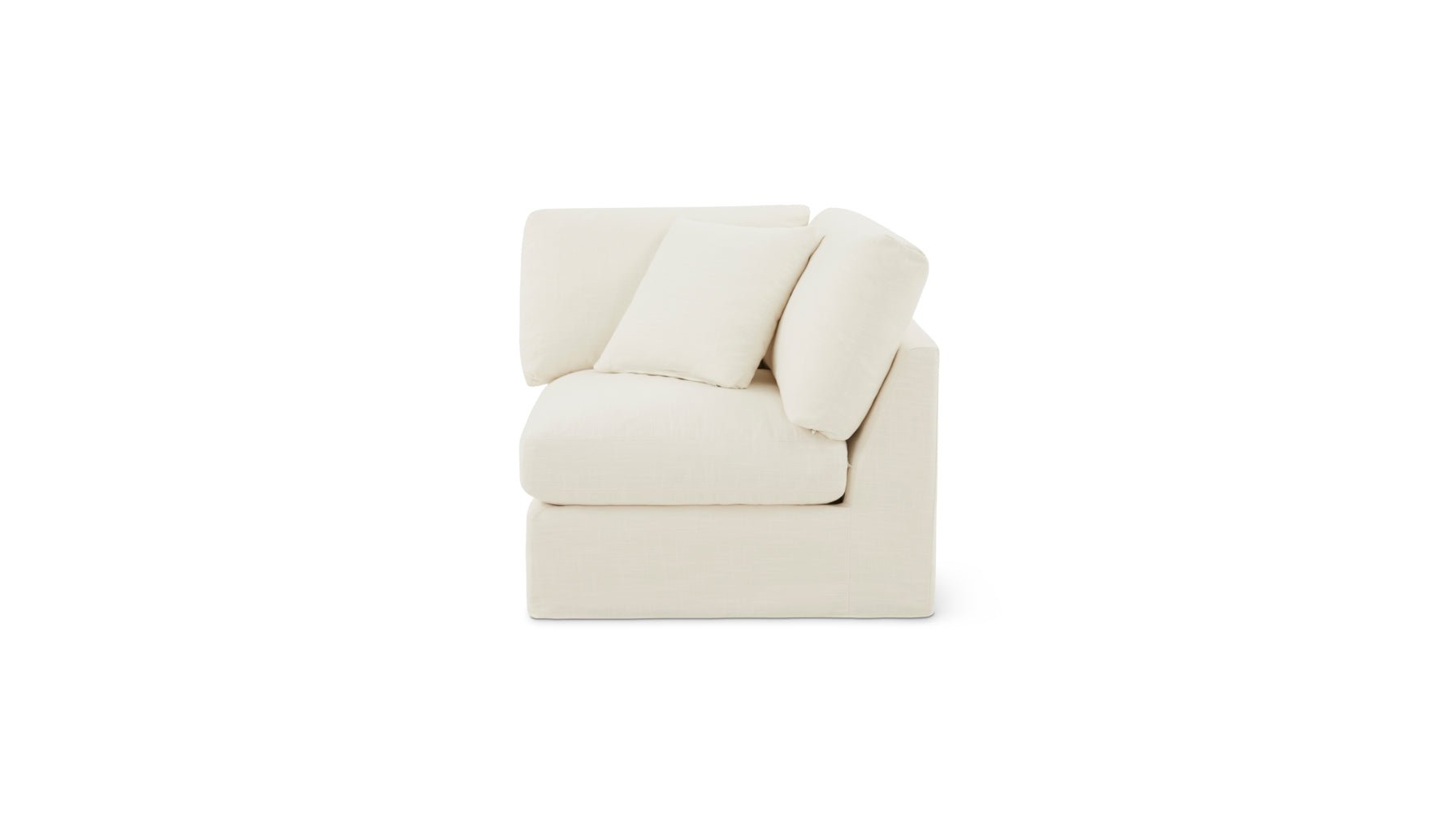 Slipcover - Get Together™ Corner Chair, Standard, Cream Linen (Left Or Right)