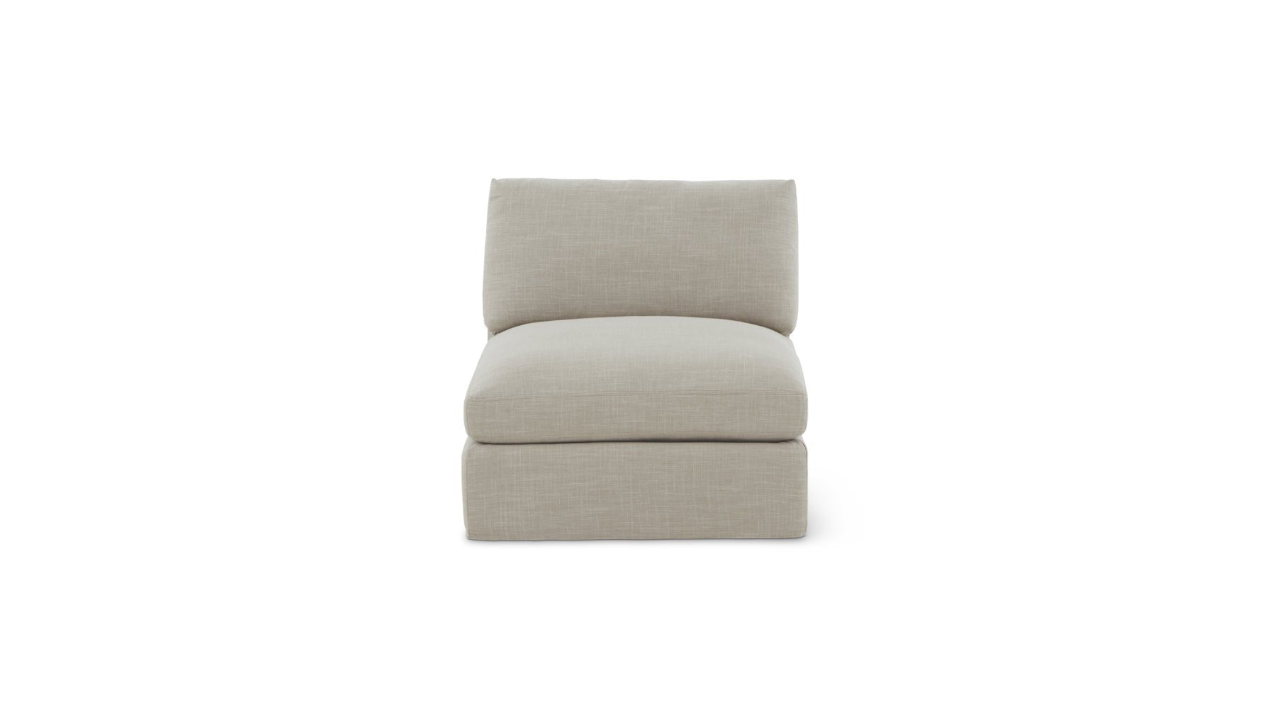 Slipcover - Get Together™ Armless Chair, Standard, Light Pebble