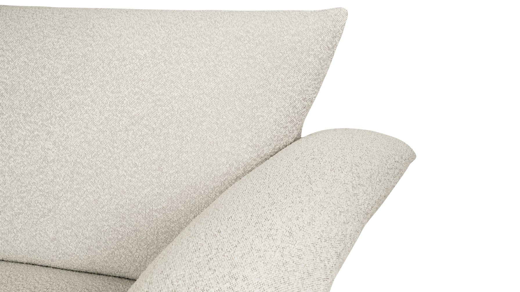 Pillow Talk Sofa, Warm Frost
