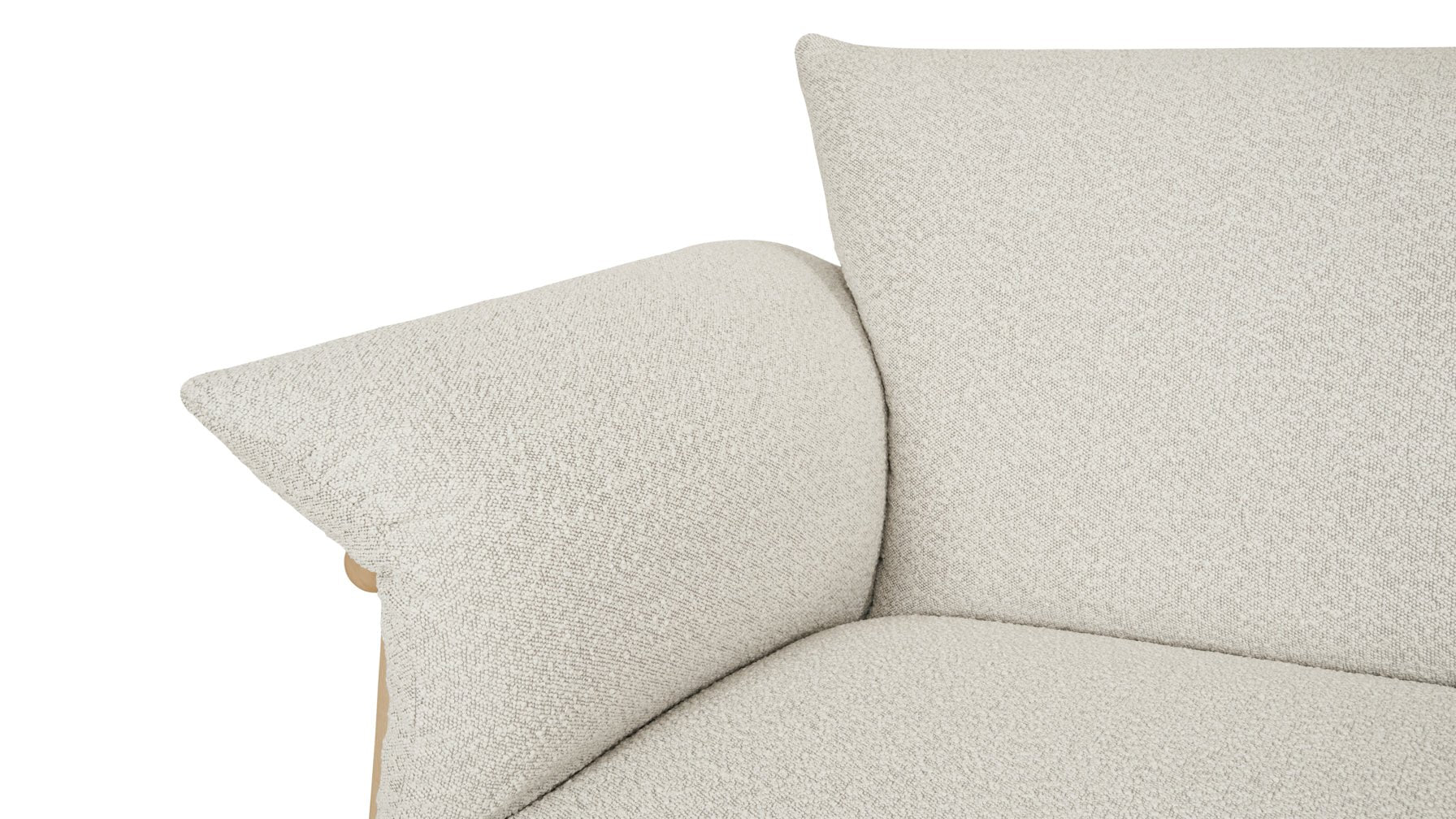 Pillow Talk Sofa, Warm Frost