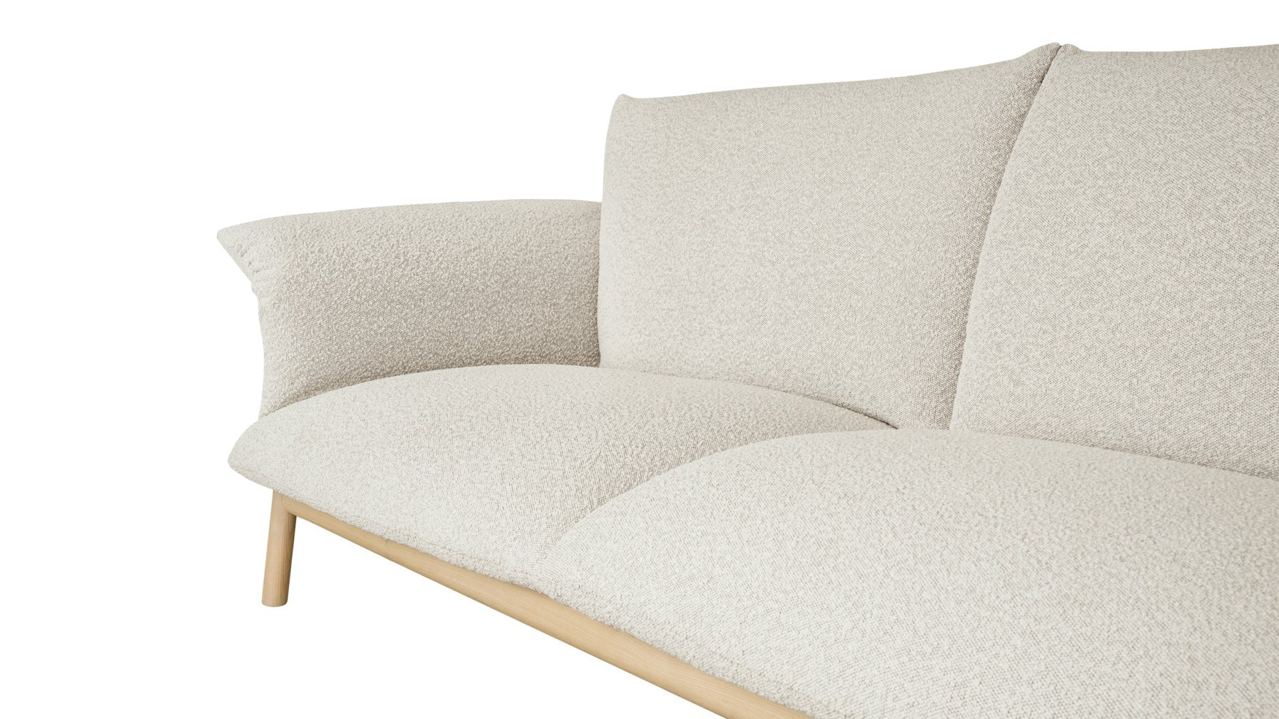Pillow Talk Sofa, Warm Frost