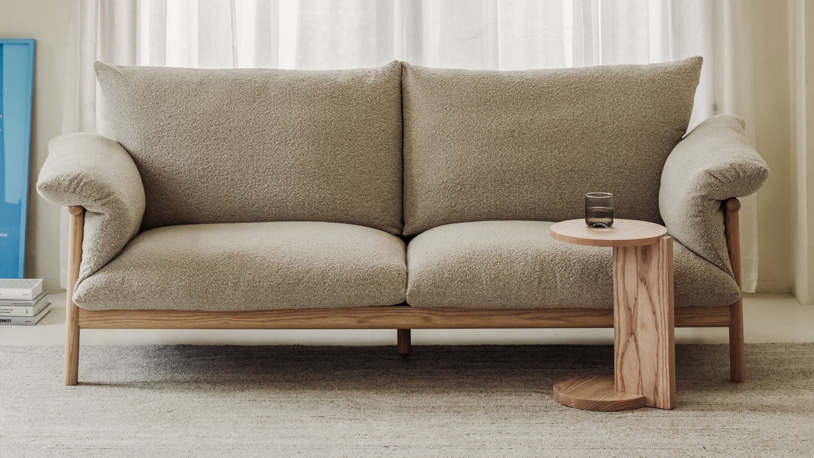 Pillow Talk Sofa, Warm Frost