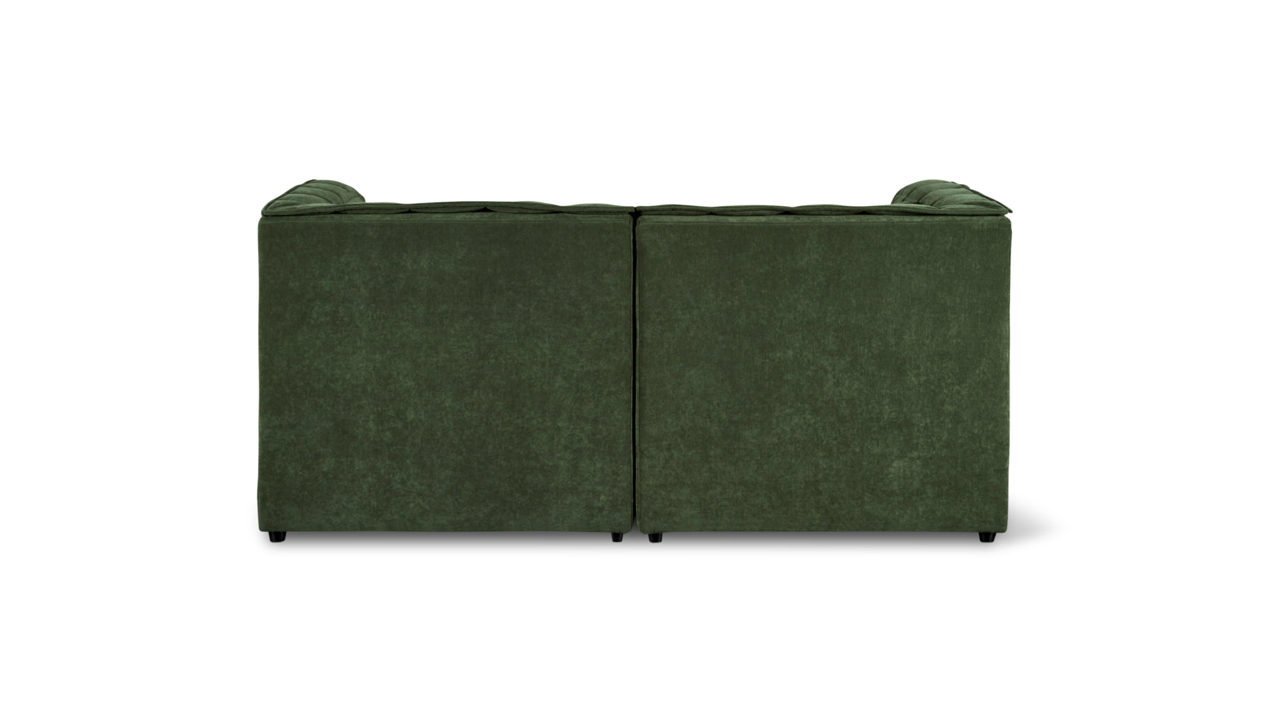 Quilt 2-Piece Modular Sofa, Moss - Image 4