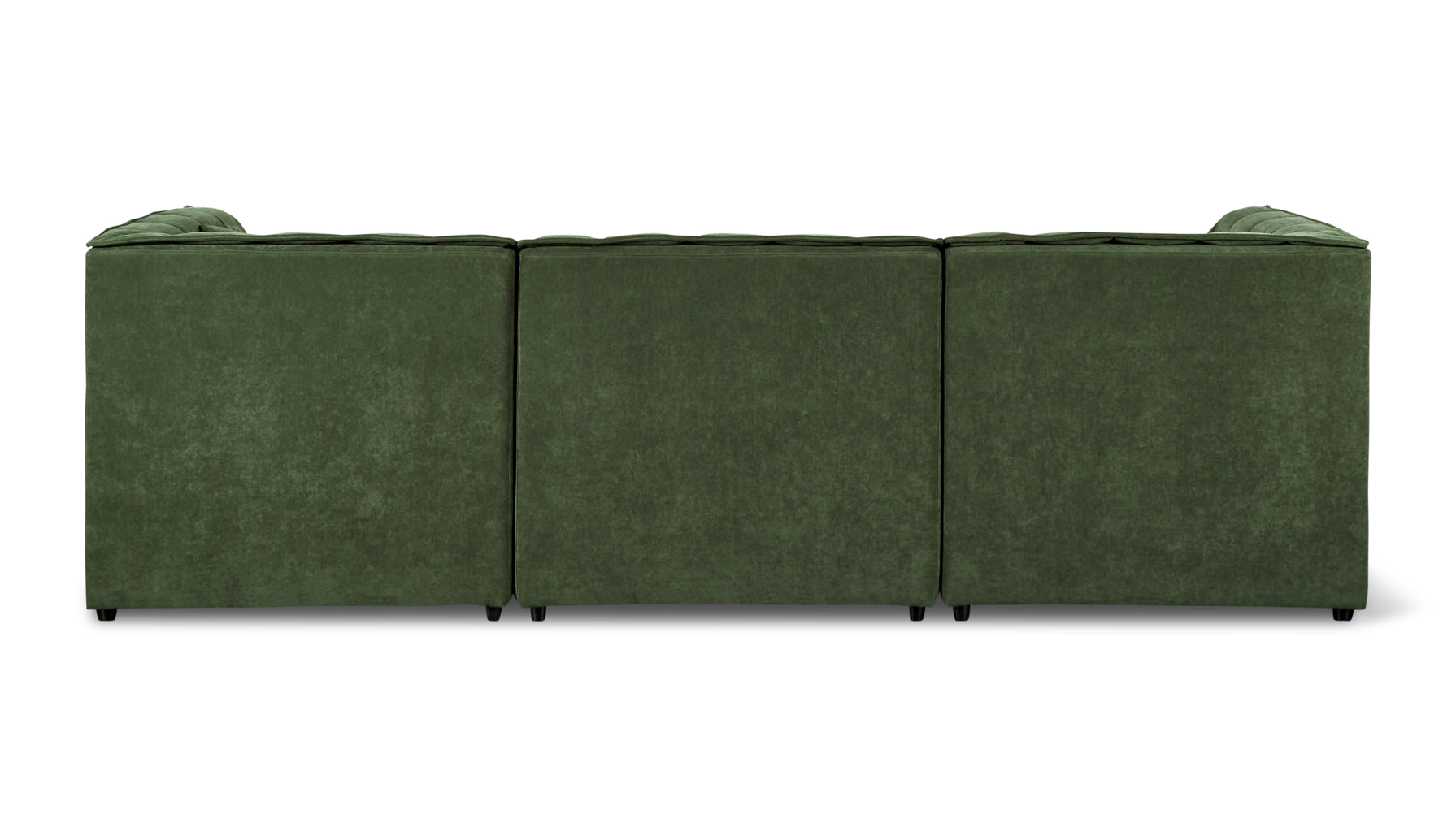Quilt 3-Piece Modular Sofa, Moss - Image 5